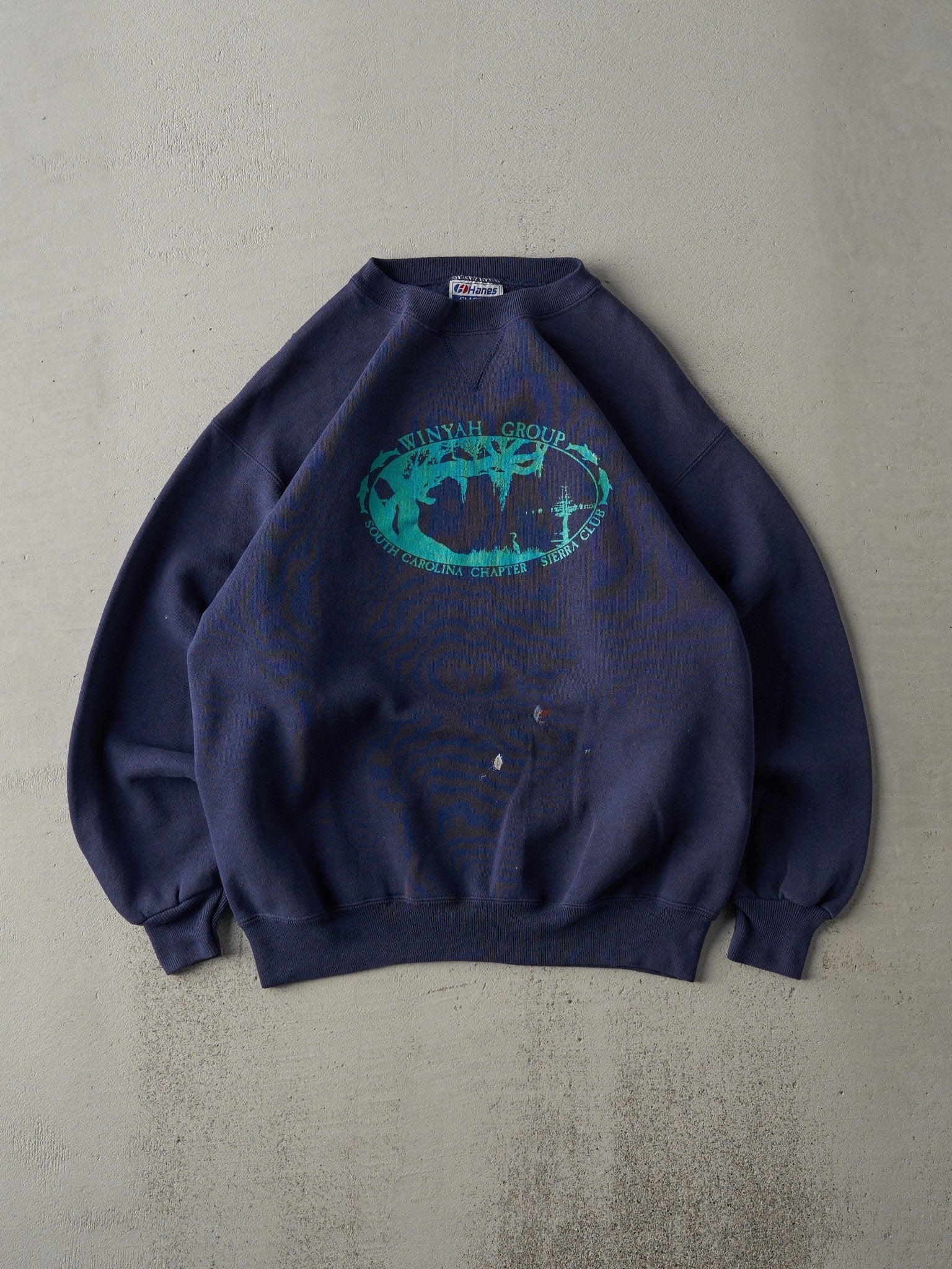 Vintage 90s Navy Winyah Group Crewneck (M)