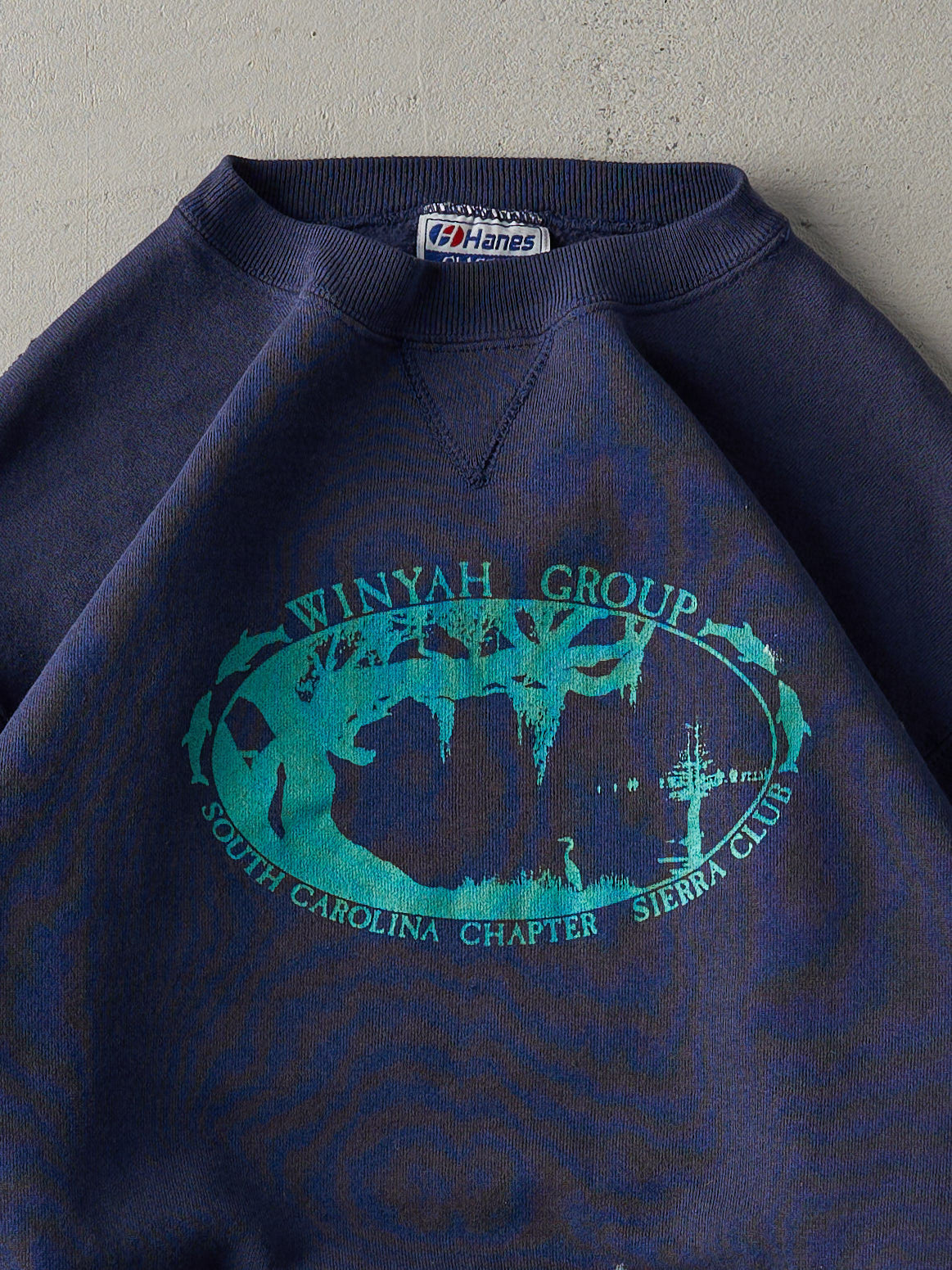 Vintage 90s Navy Winyah Group Crewneck (M)