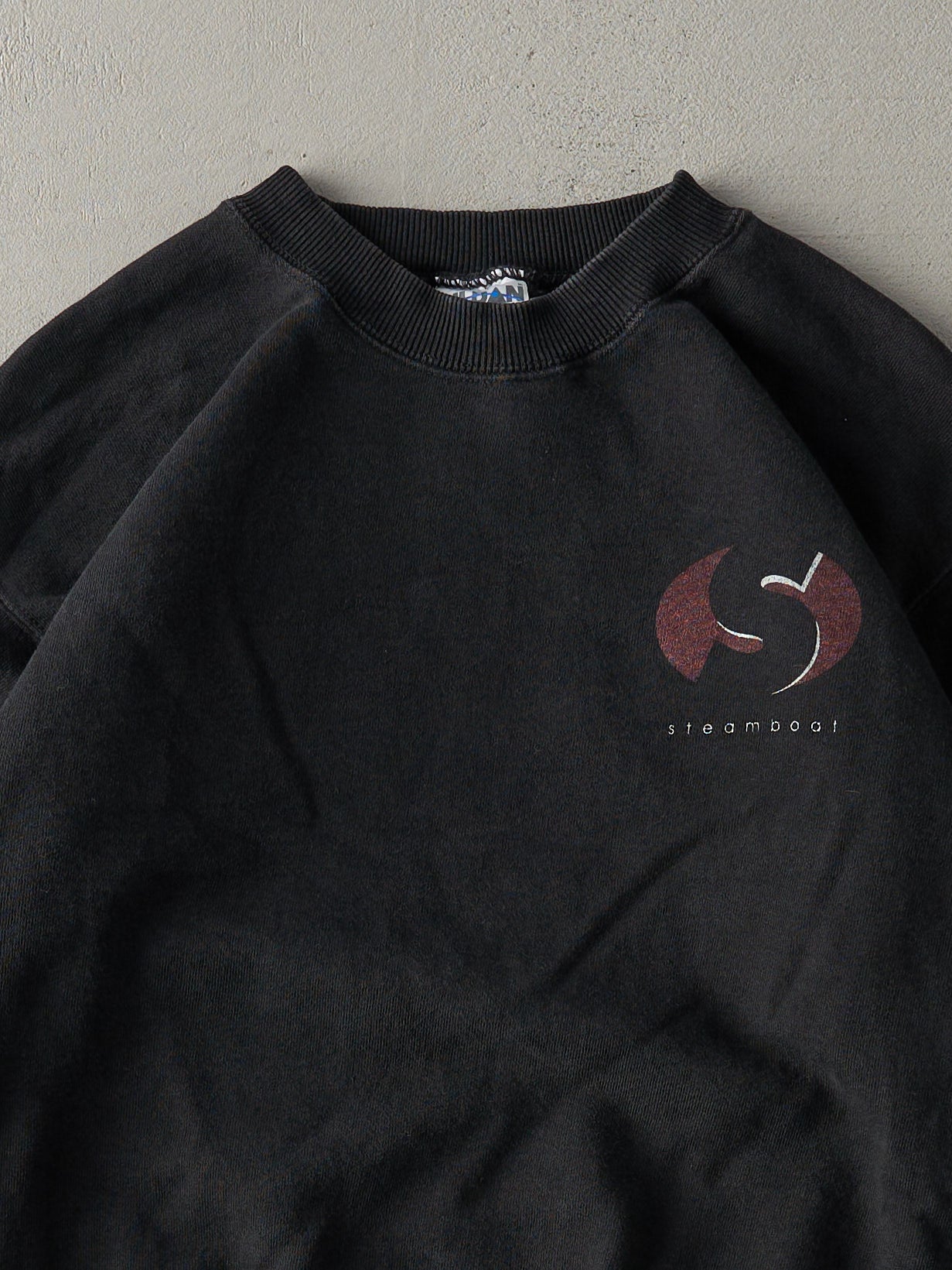 Vintage Y2K Black Steamboat Crewneck (M)