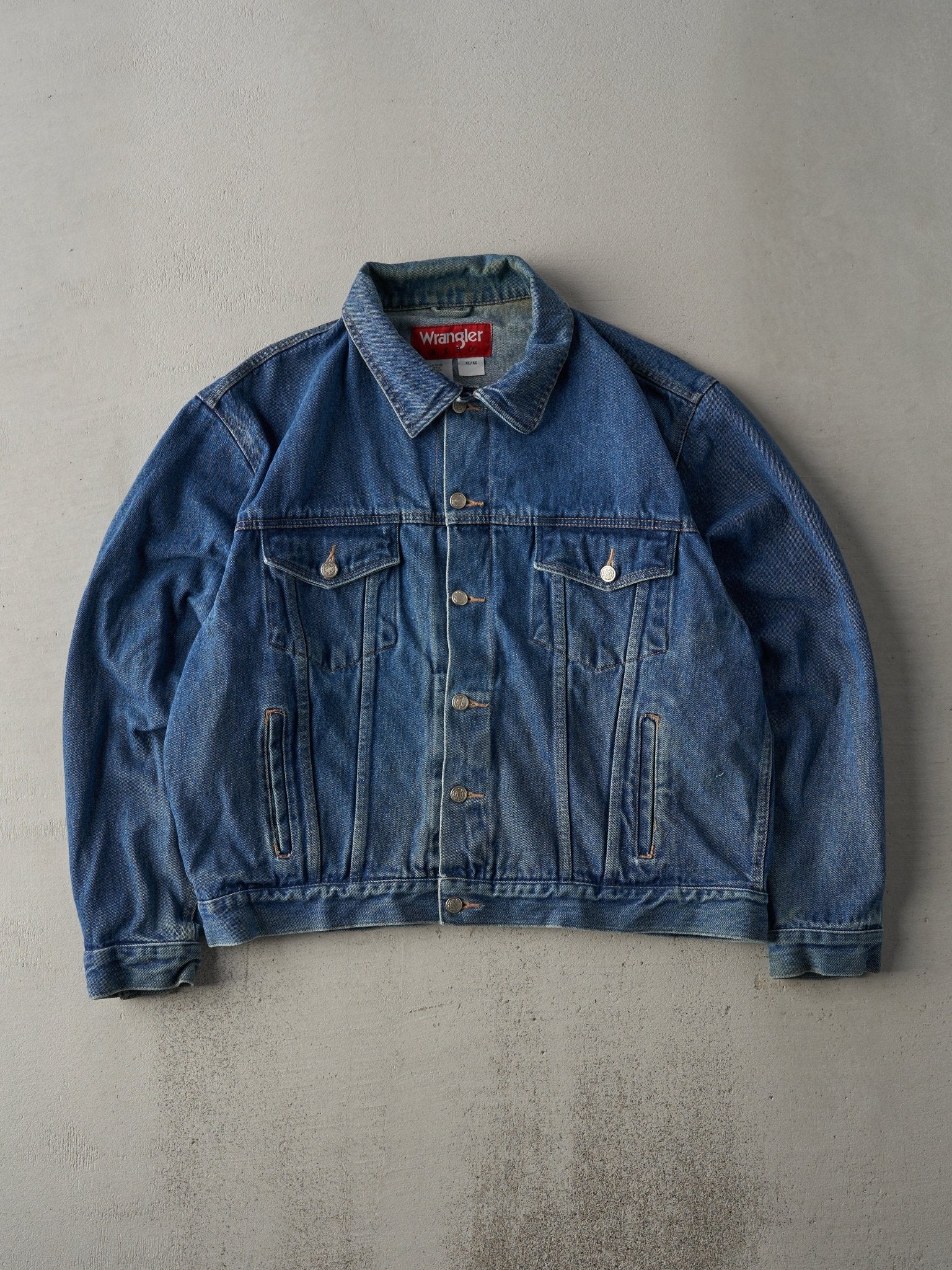 Vintage Y2K Mid Wash Wrangler Hero Denim Jacket (L)
