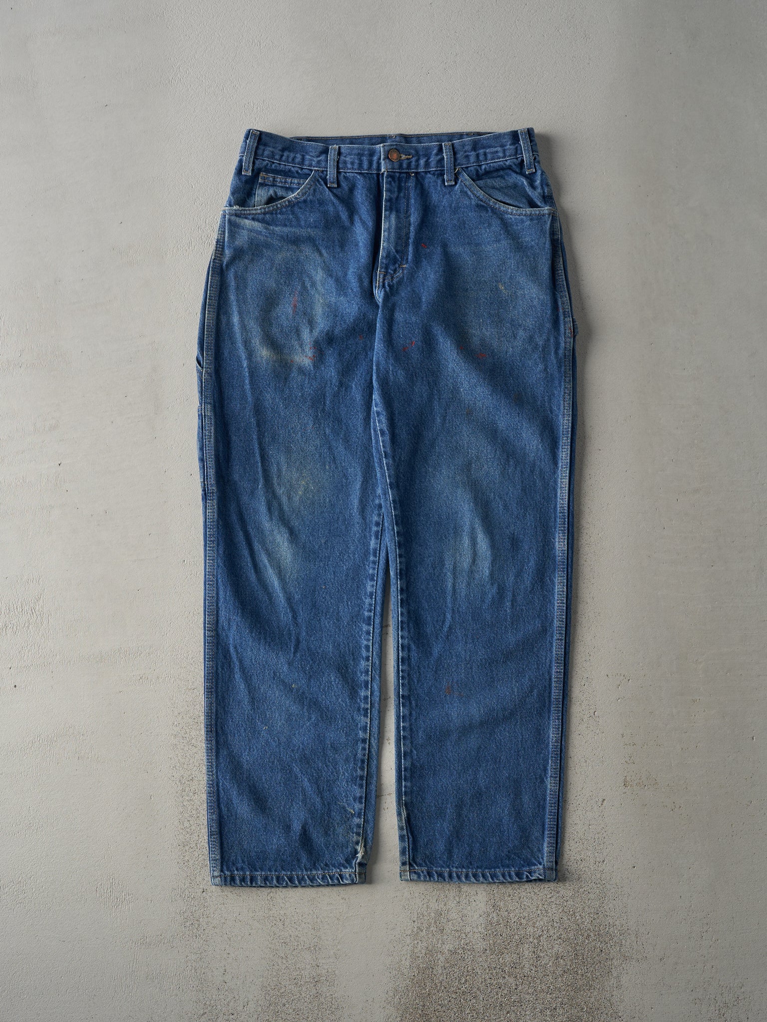 Vintage Y2K Mid Wash Dickies Carpenter Pants (33x31)