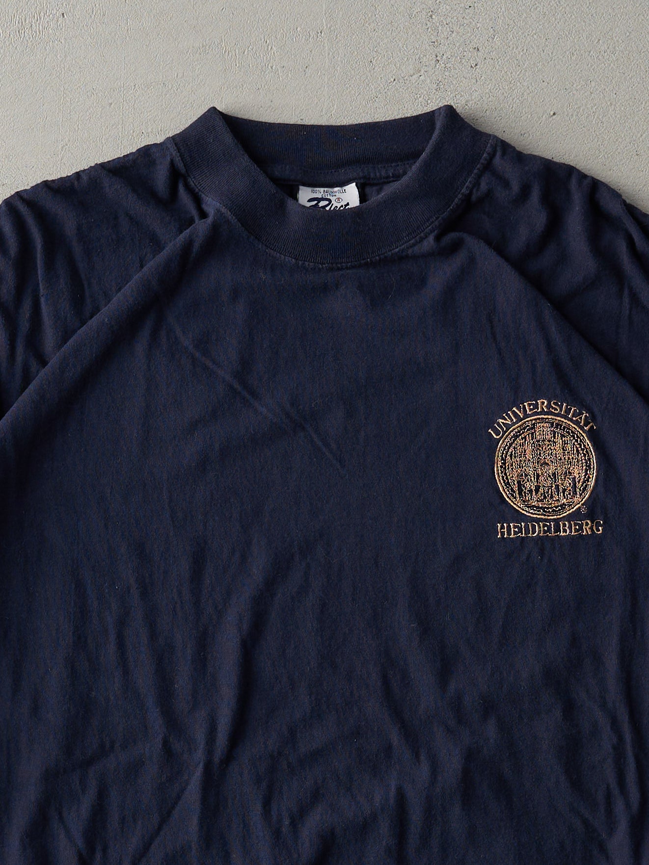 Vintage 90s Navy Blue Universitat Heidelberg Tee (L)