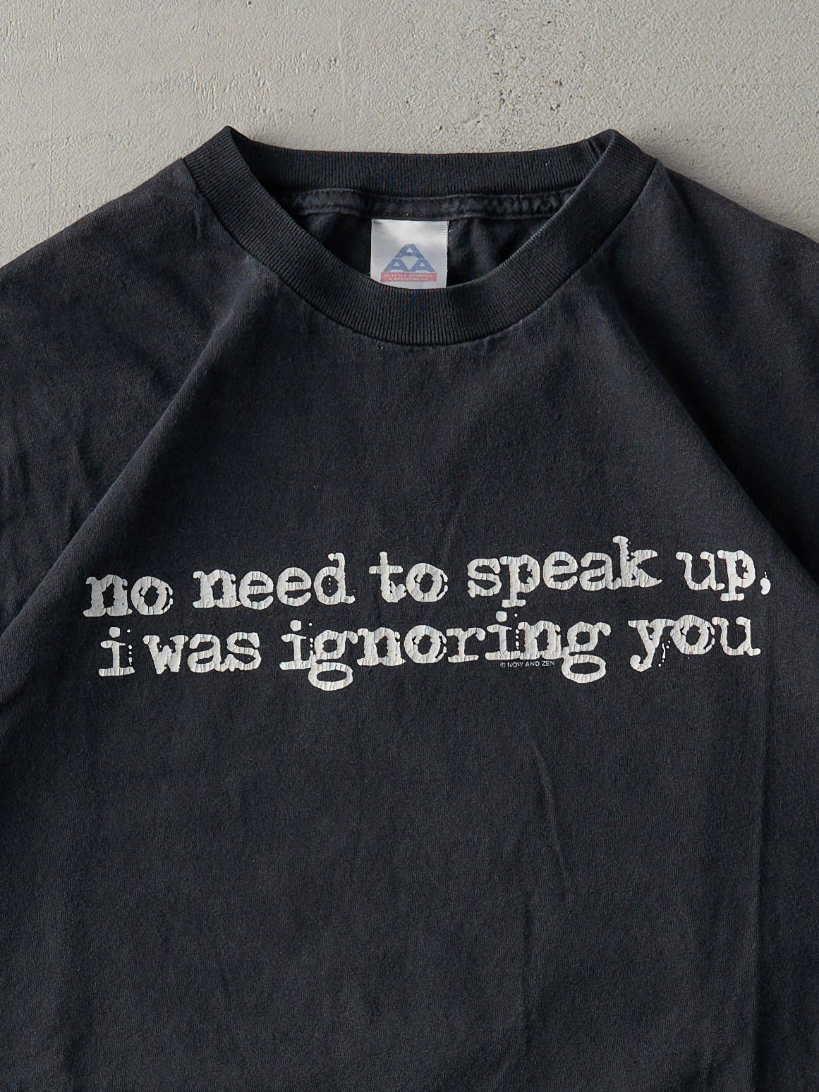 Vintage Y2K Black "I Was Ignoring You" Tee (L)