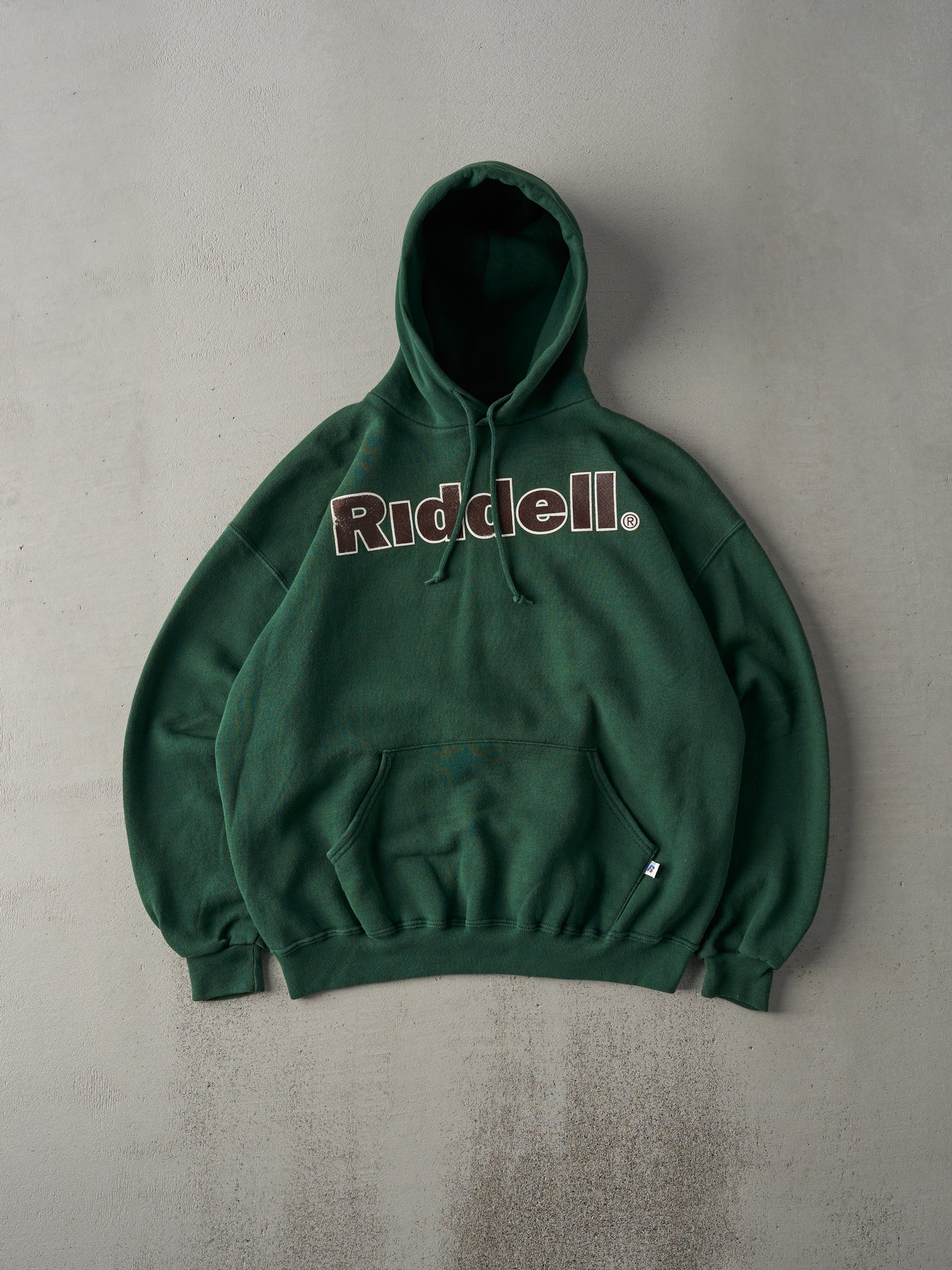 Vintage 90s Forest Green Riddell Russell Athletics Hoodie (L)