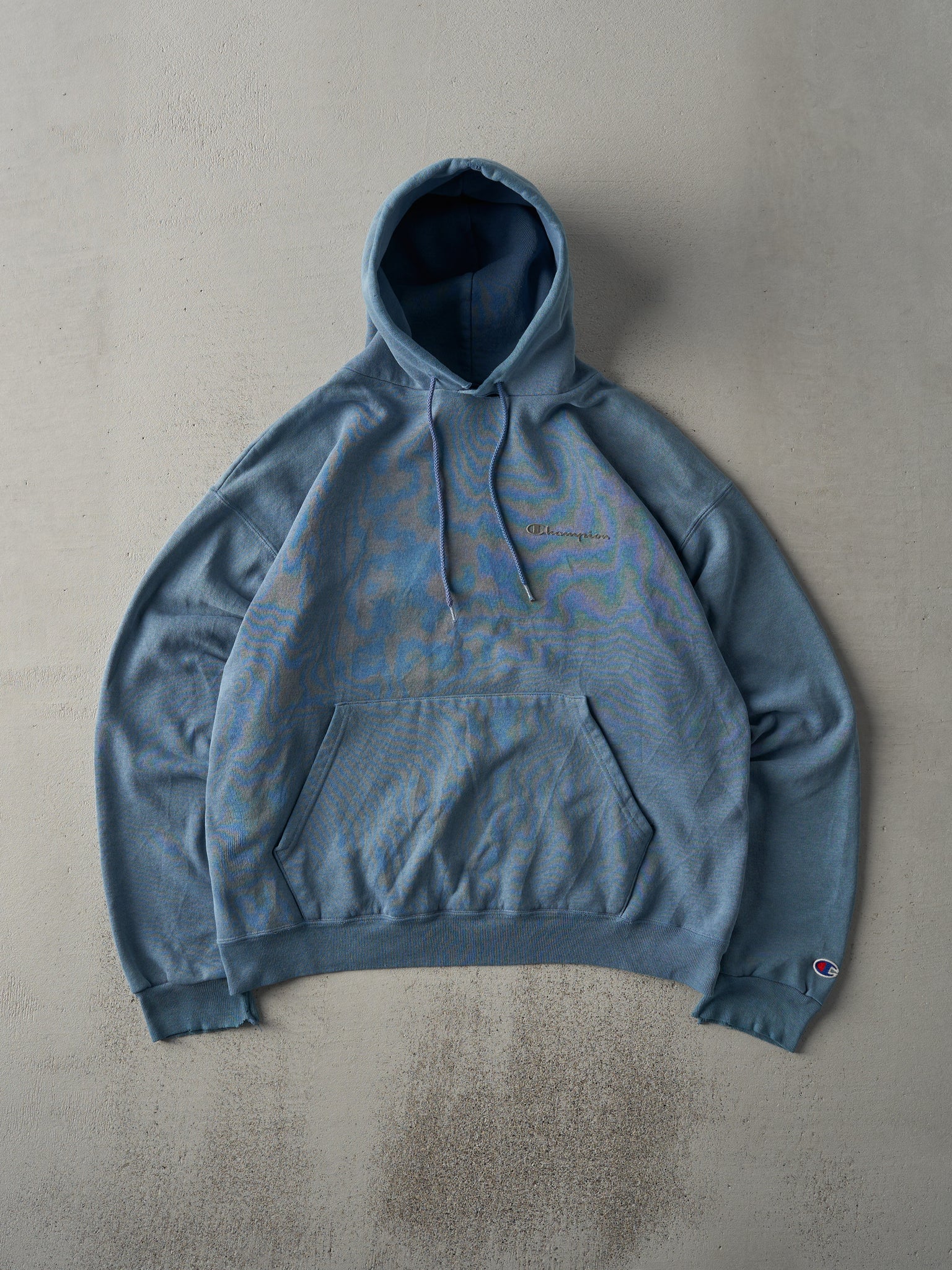 Vintage 90s Powder Blue Champion Hoodie (L)