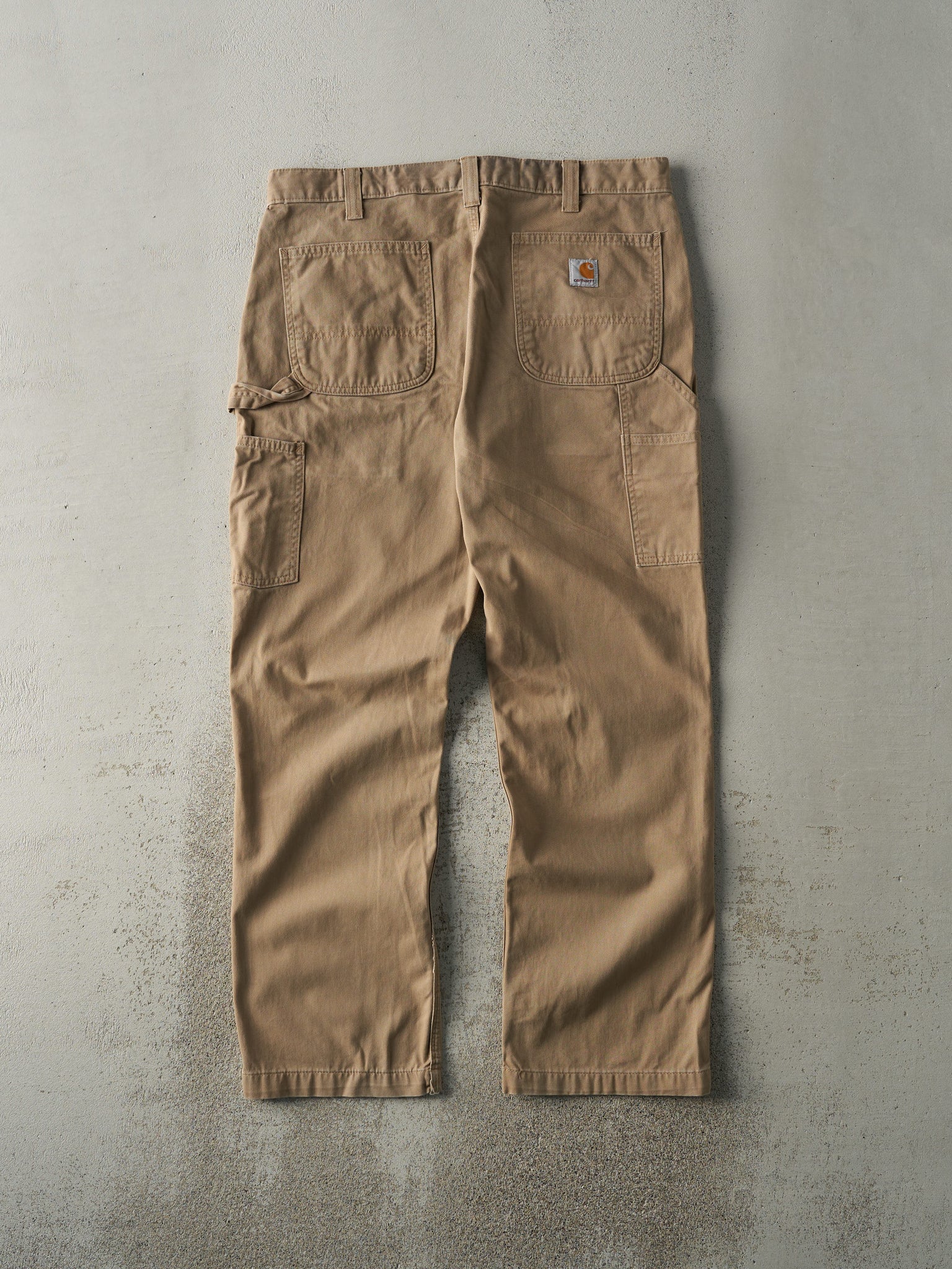 Vintage Y2K Beige Carhartt Lightweight Carpenter Pants (36x30)