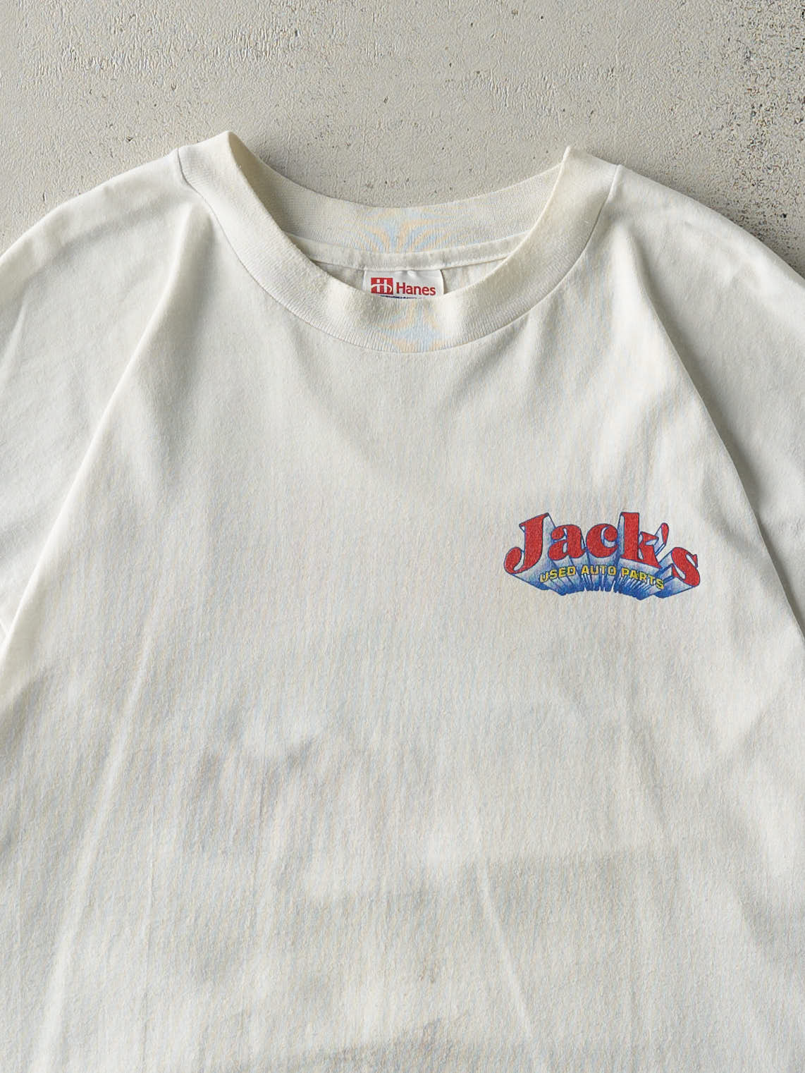 Vintage 90s White Jacks Used Auto Parts Tee (L)