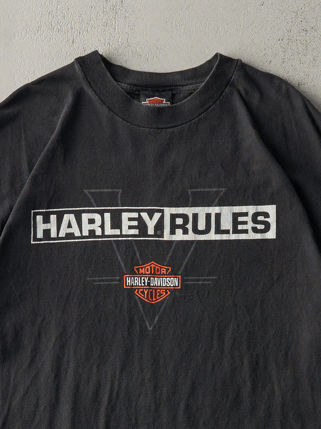 Vintage 98' Black Auburn, Mass Harley Davidson Tee (L/XL)