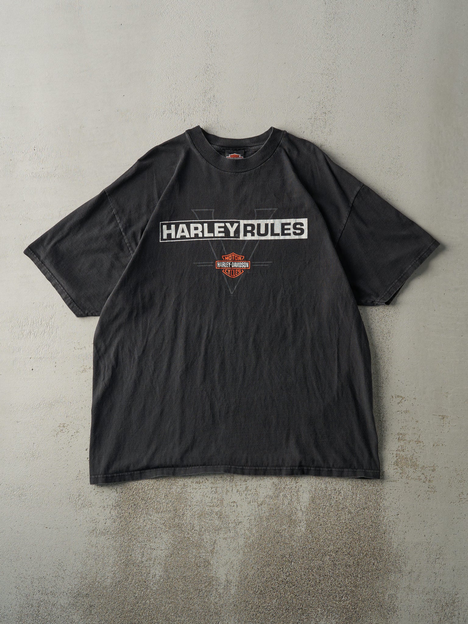 Vintage 98' Black Auburn, Mass Harley Davidson Tee (L/XL)