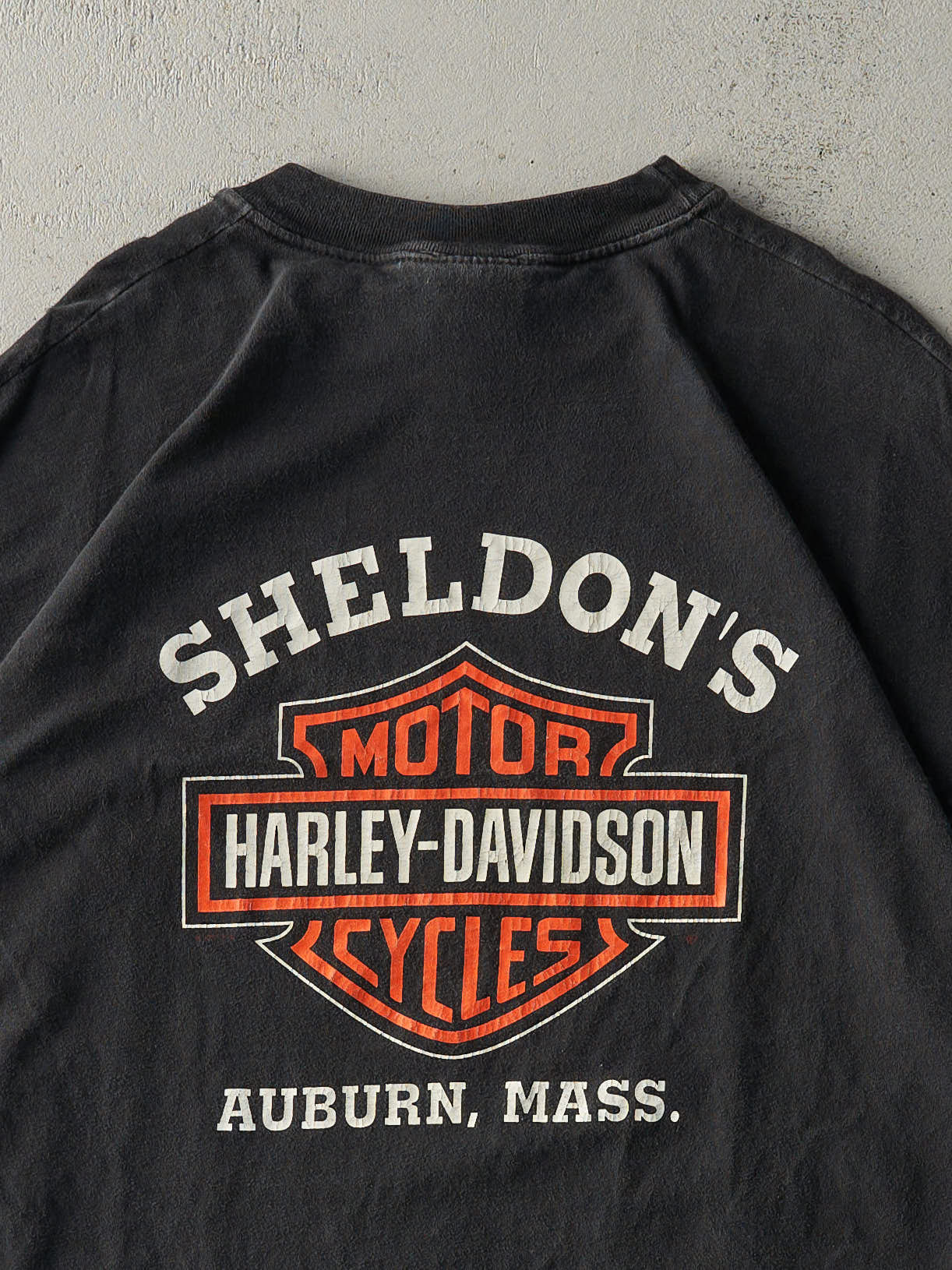 Vintage 98' Black Auburn, Mass Harley Davidson Tee (L/XL)