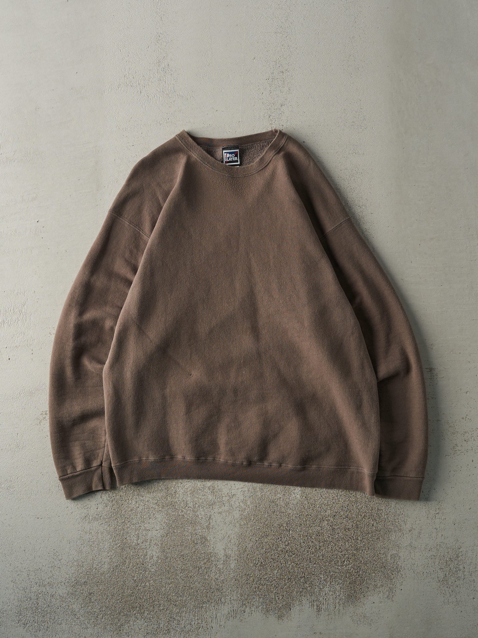 Vintage 90s Brown Blank Crewneck (XL)