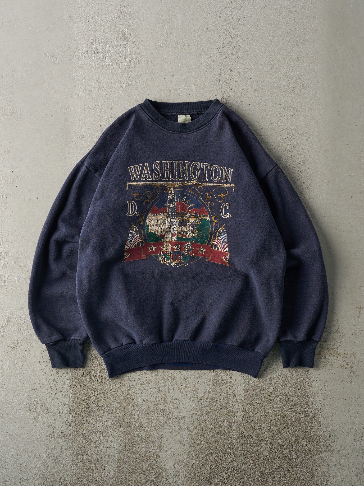 Vintage 90s Navy Blue Washington DC Crewneck (M)