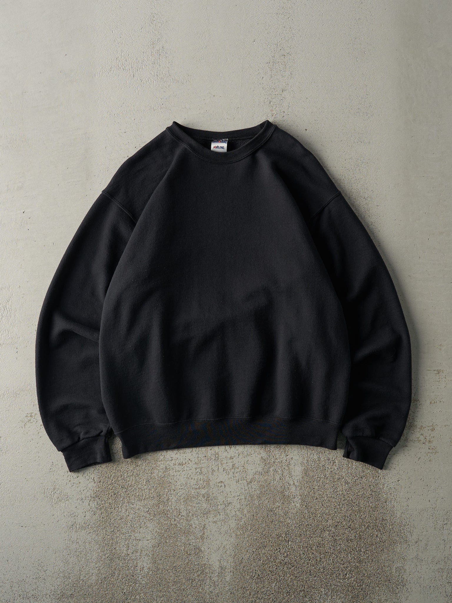 Vintage Y2K Black Blank Crewneck (M)