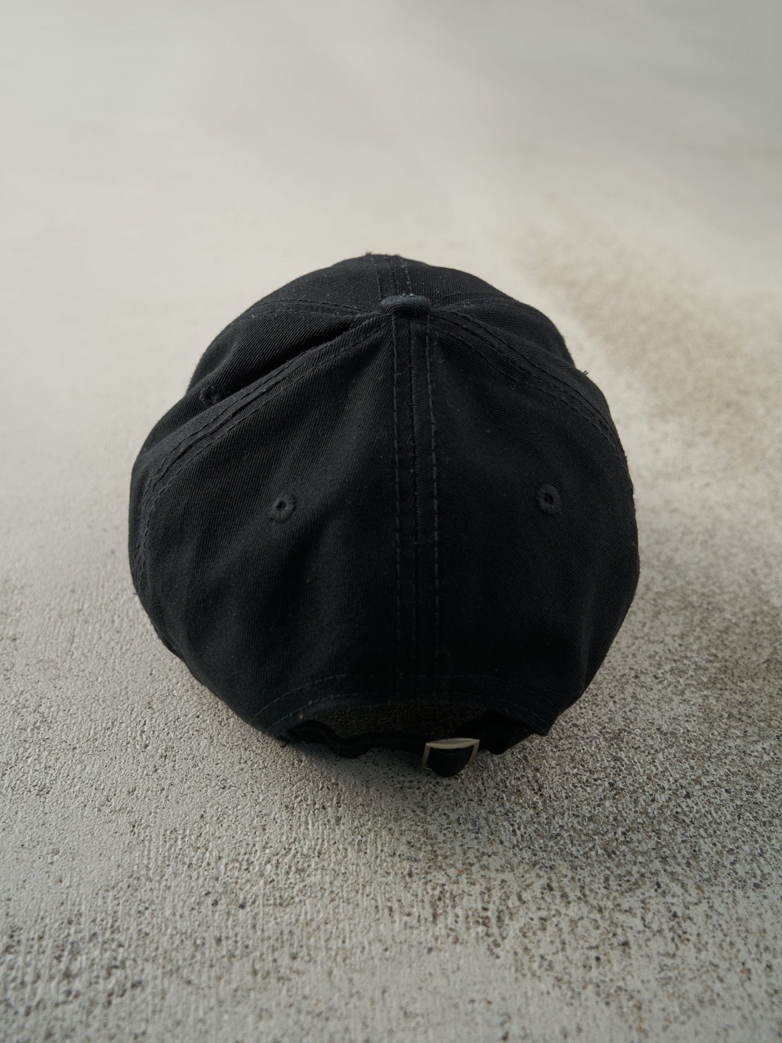 Vintage Y2K Black Tommy Hilfiger Embroidered Strapback Hat