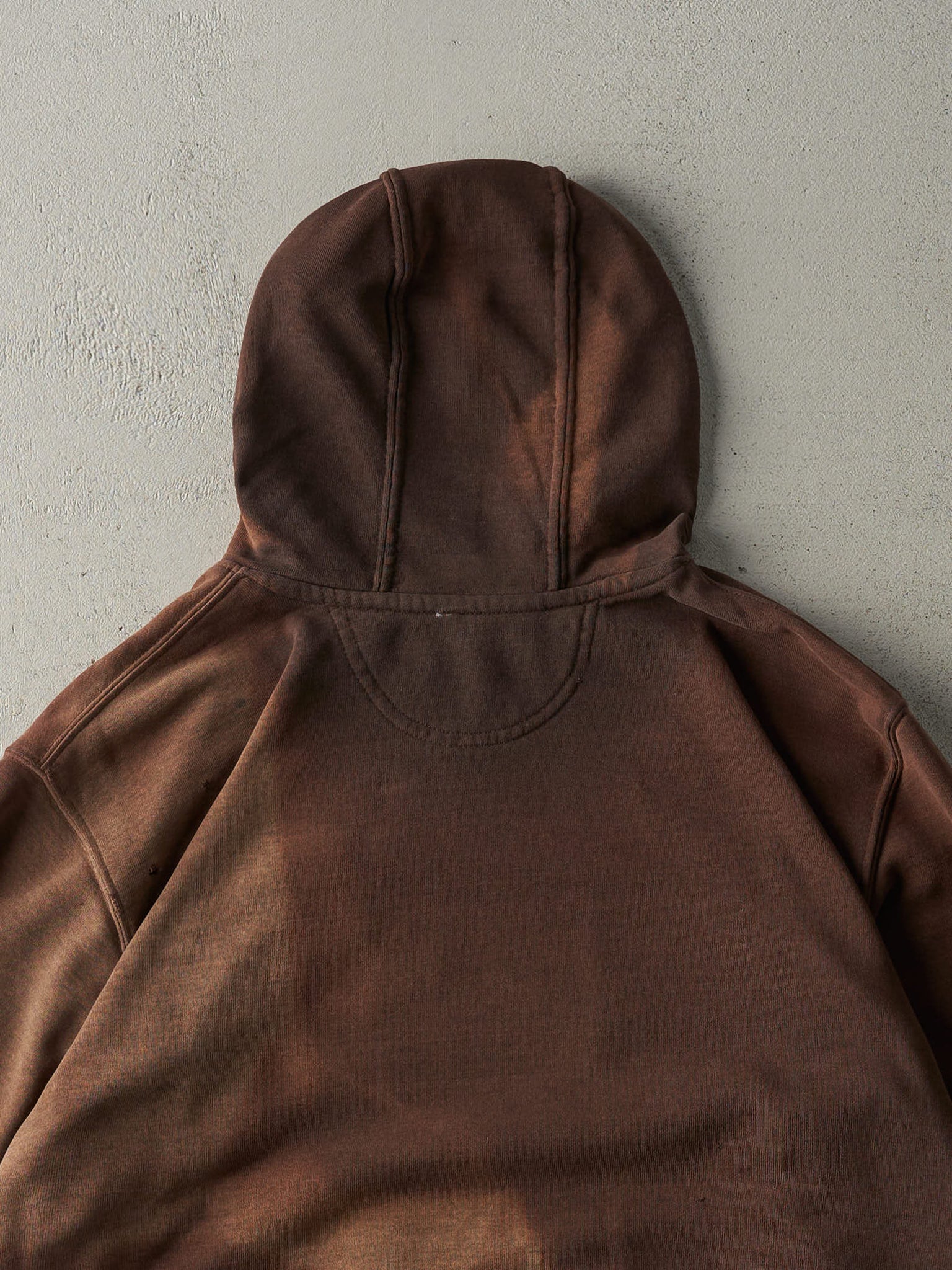 Vintage Y2K Sun Faded Brown Carhartt Hoodie (XL)