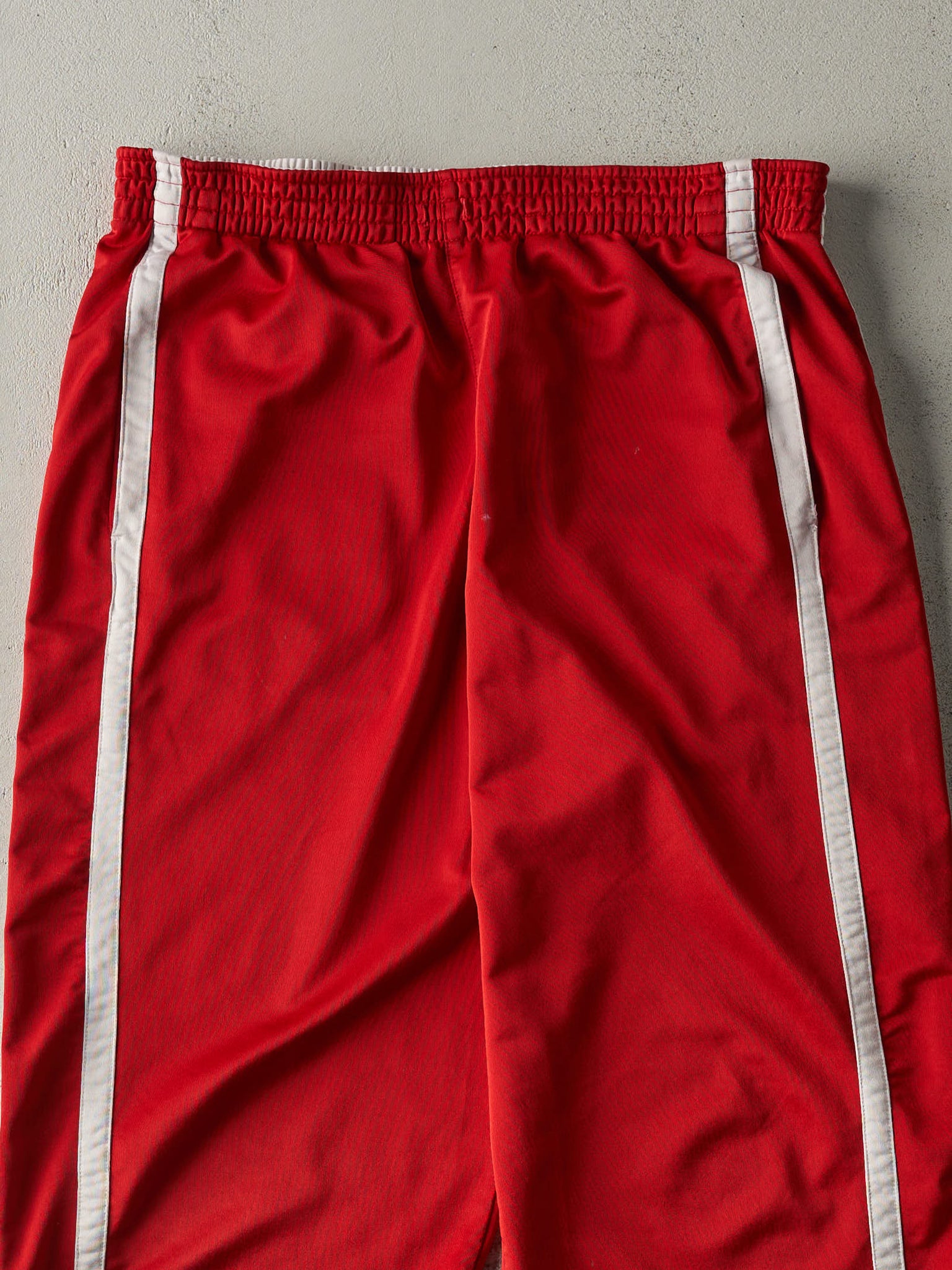 Vintage Y2K Red & White Nike Basketball Track Pants (35x31)