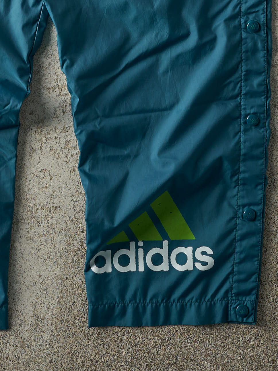 Vintage 90s Green Adidas Tear Away Track Pants (29x30.5)