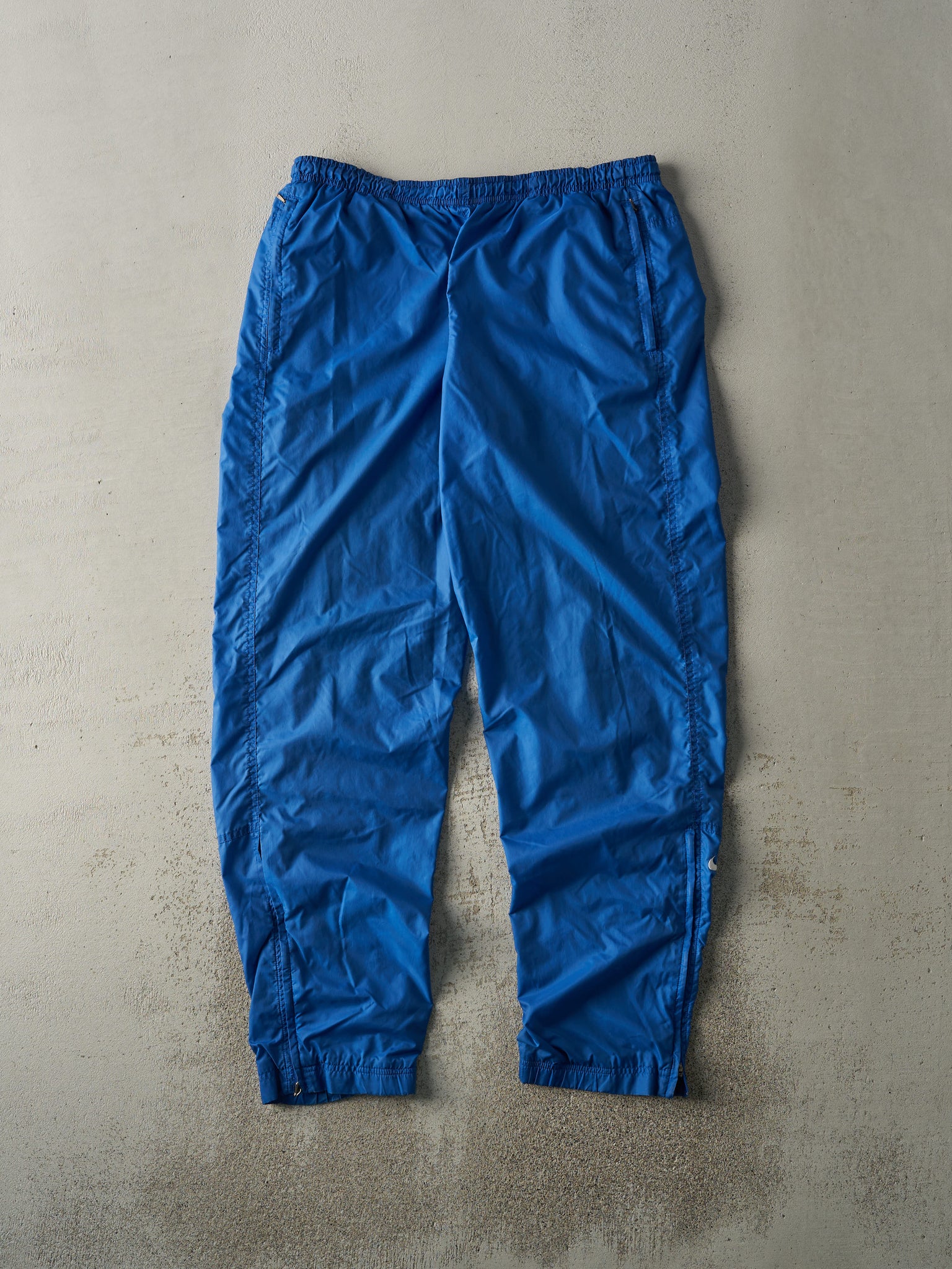 Vintage Y2K Blue Nike Embroidered Logo Track Pants (34x32)