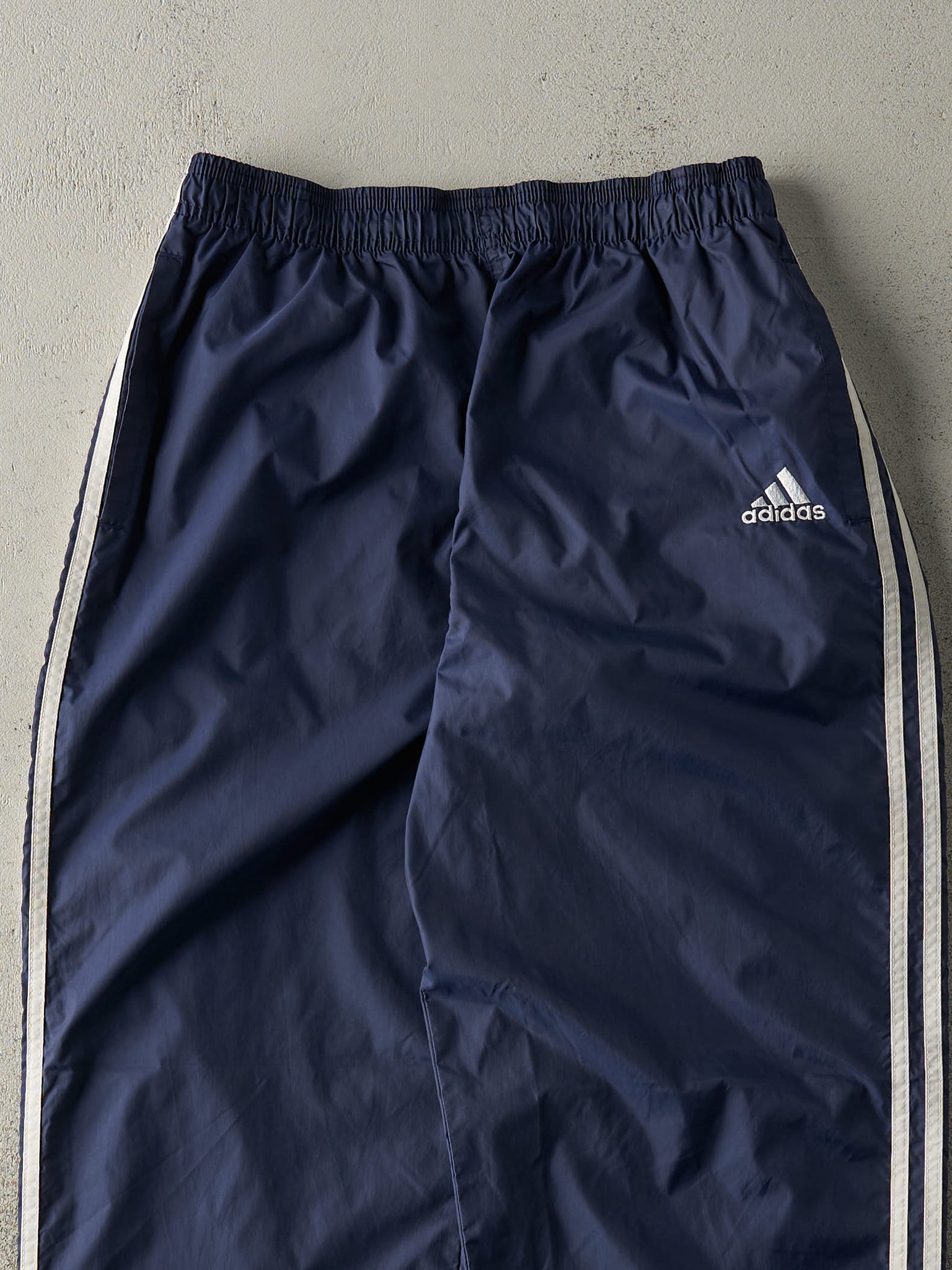 Vintage 90s Navy Blue Adidas Track Pants (29x31)