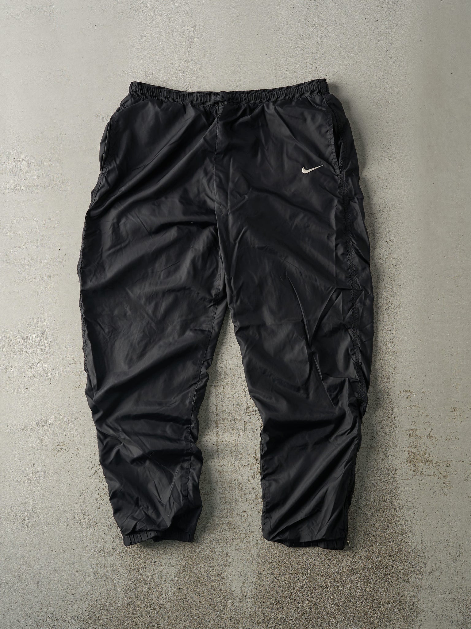 Vintage 90s Black Nike Track Pants (35.5x30.5)