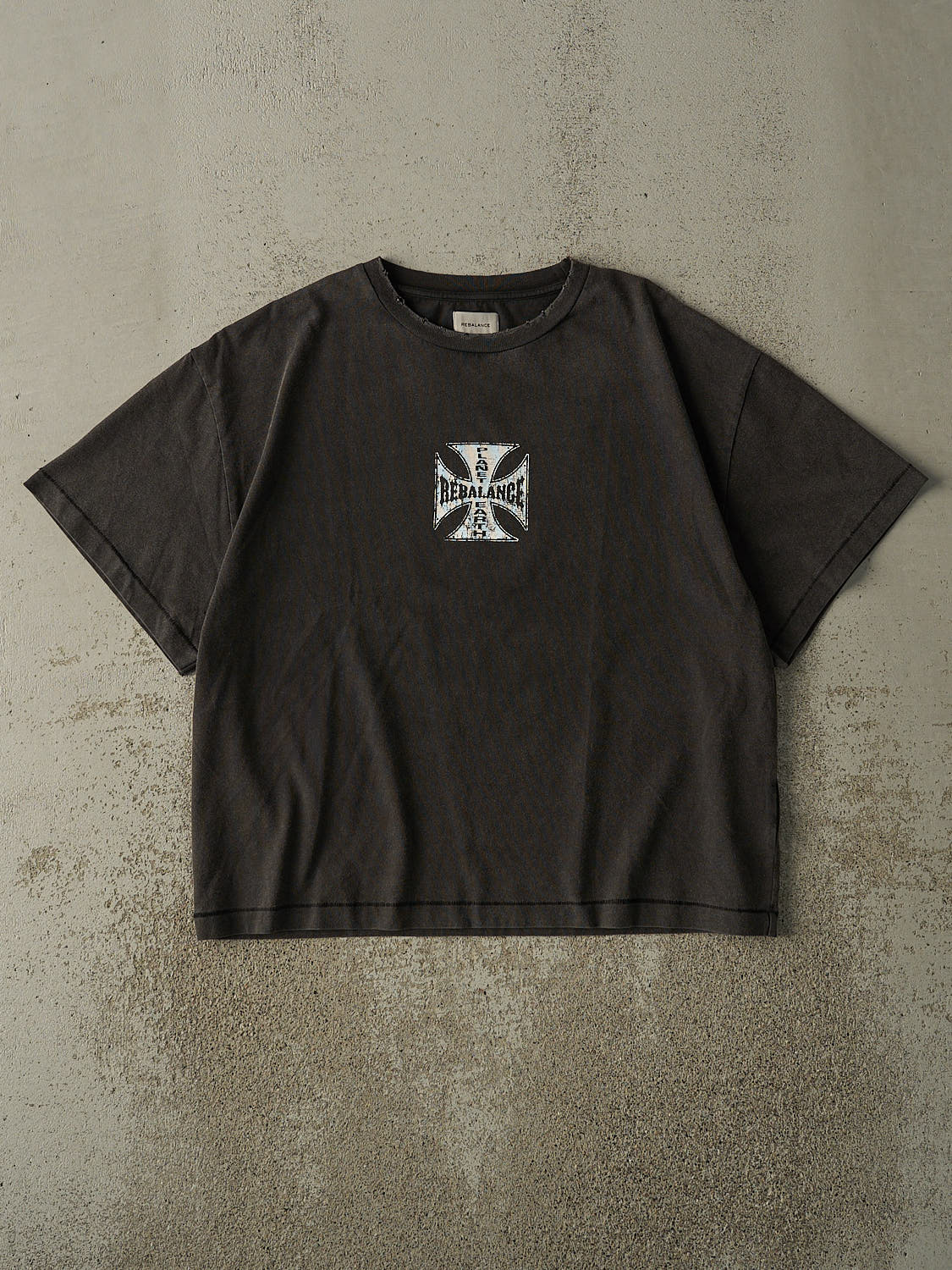 Rebalance The Earth Biker Tee - Jet Black