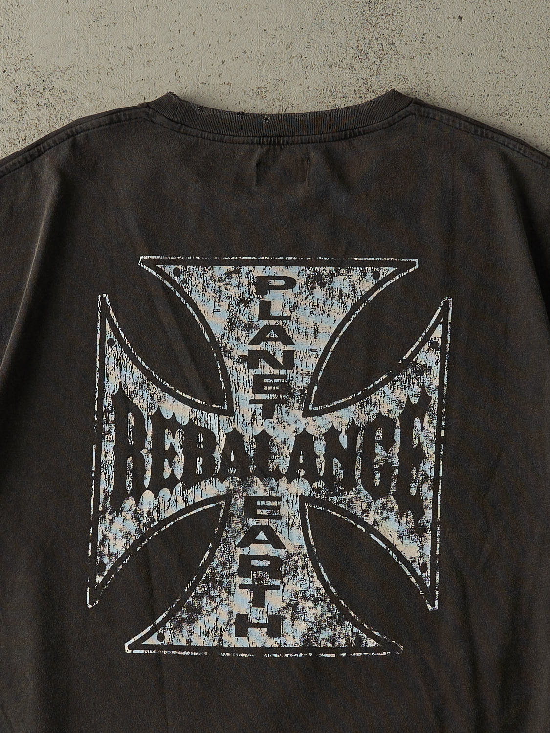 Rebalance The Earth Biker Tee - Jet Black