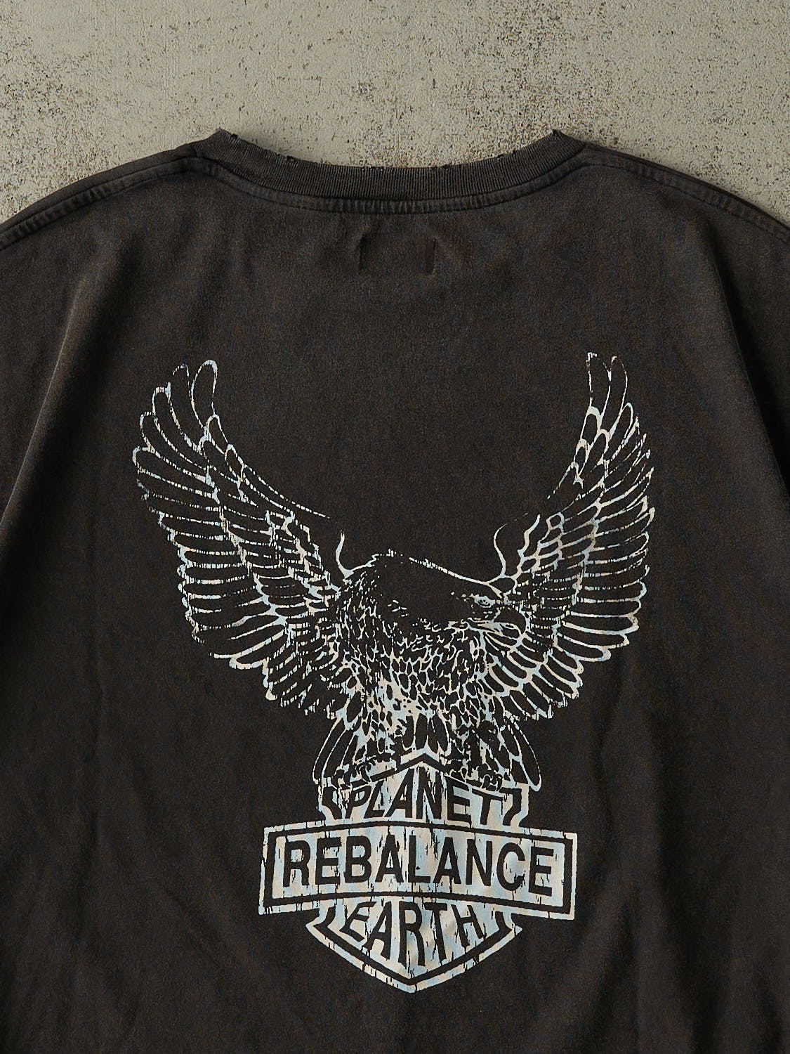 Rebalance the Earth Eagle Tee - Jet Black