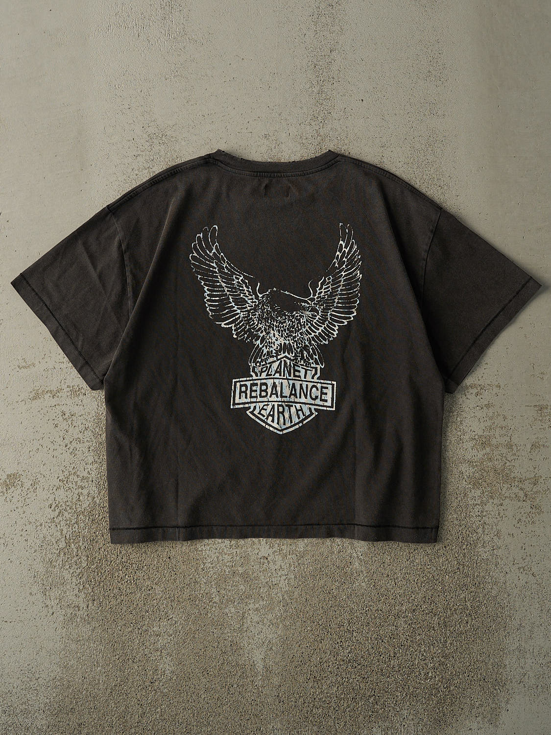 Rebalance the Earth Eagle Tee - Jet Black