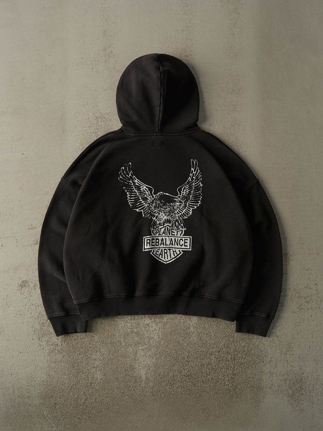 Rebalance the Earth Eagle Hoodie - Jet Black