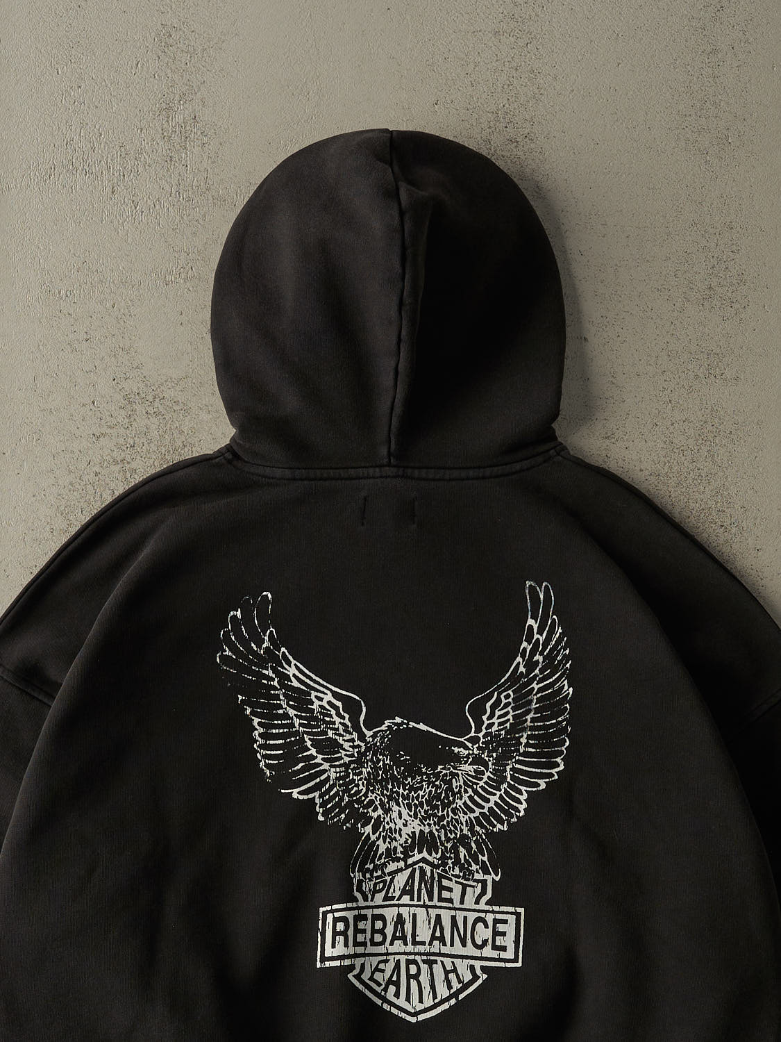 Rebalance the Earth Eagle Hoodie - Jet Black
