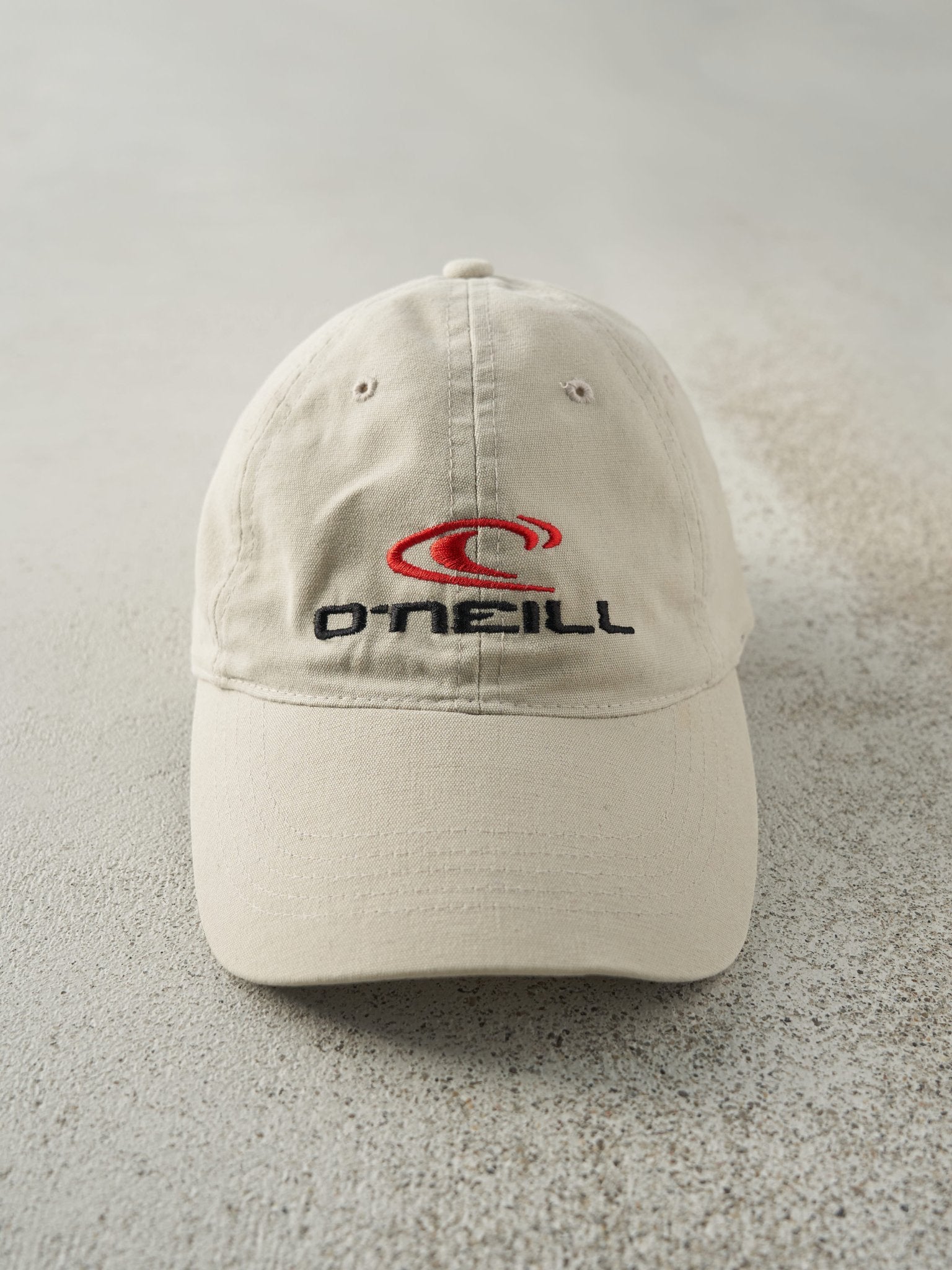 Vintage Y2K Beige O'Neill Embroidered Strapback Hat