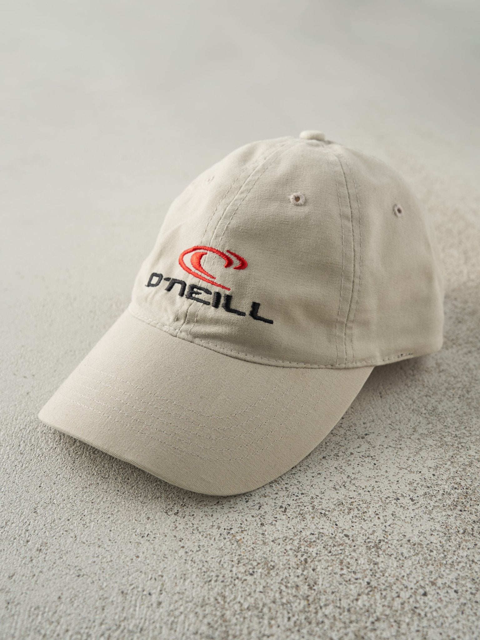 Vintage Y2K Beige O'Neill Embroidered Strapback Hat