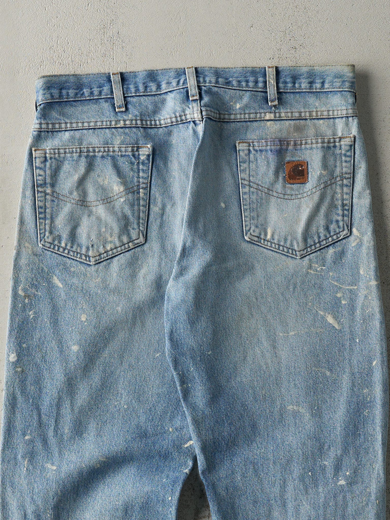 Vintage 90s Light Wash Carhartt Jeans (36x30)