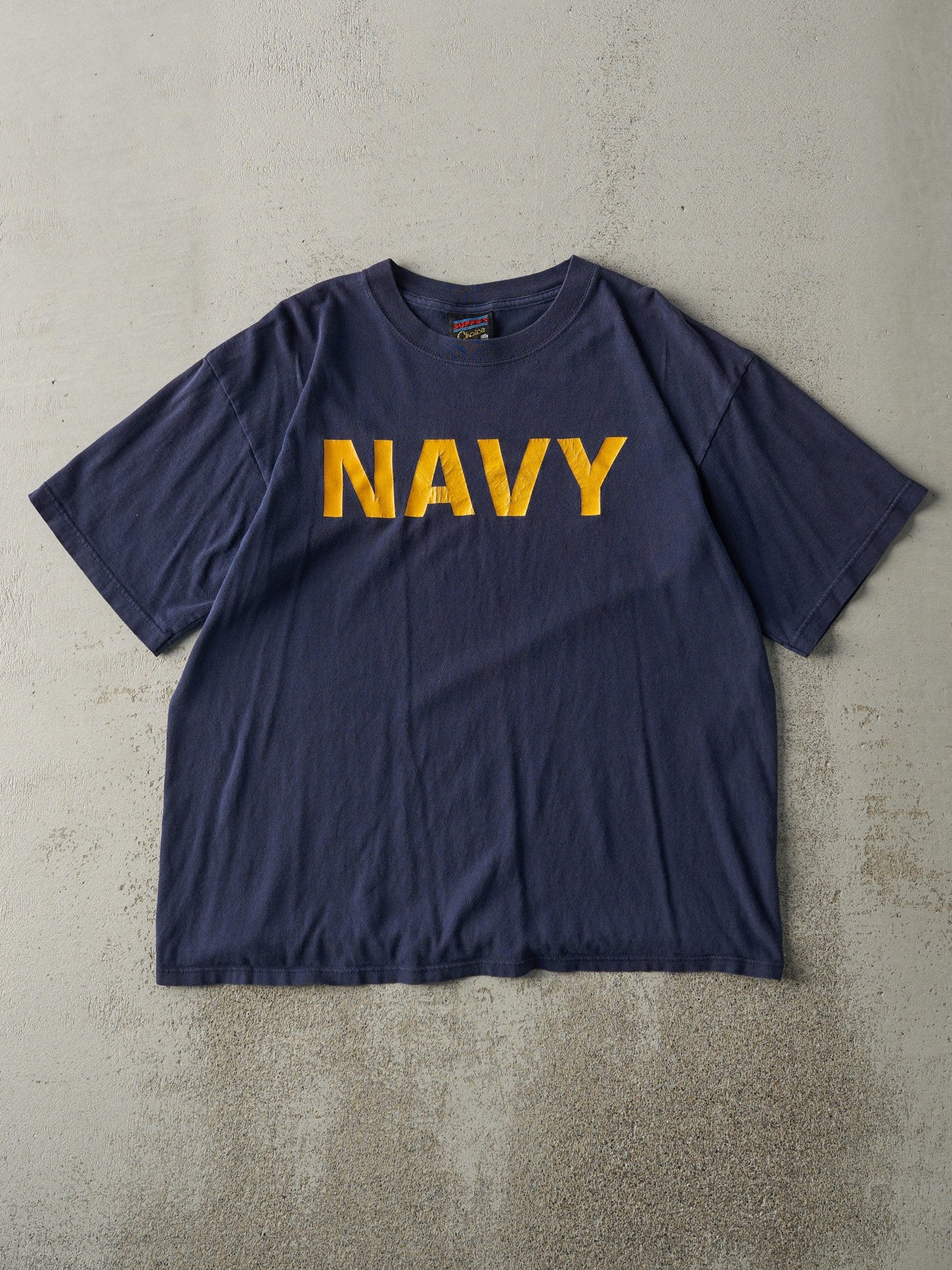 Vintage 90s Navy Blue US Navy Tee (M)