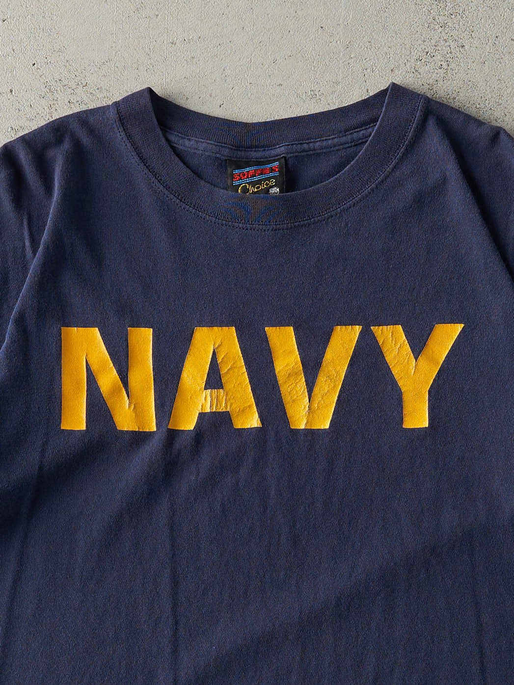 Vintage 90s Navy Blue US Navy Tee (M)