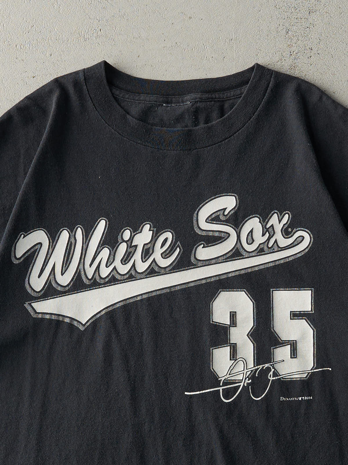 Vintage 04' Black Chicago White Sox Frank Thomas #35 Tee (L)