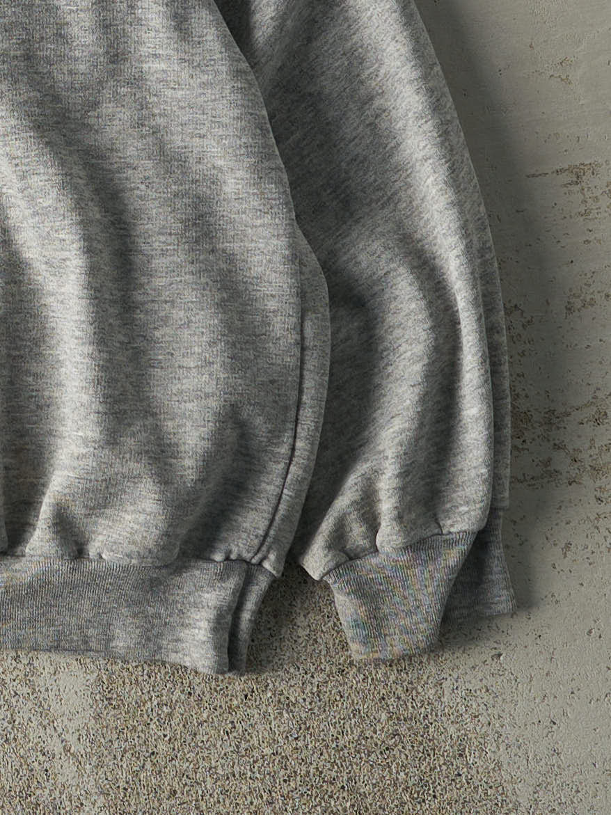 Vintage 90s Grey Blank Boxy Crewneck (L/XL)