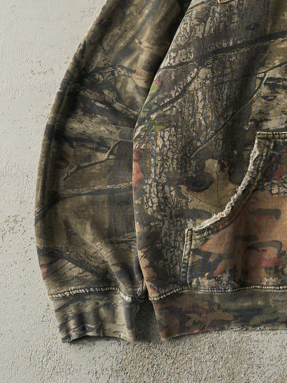 Vintage Y2K Camo Mossy Oak x Break Up Infinity Camo Hoodie (L)