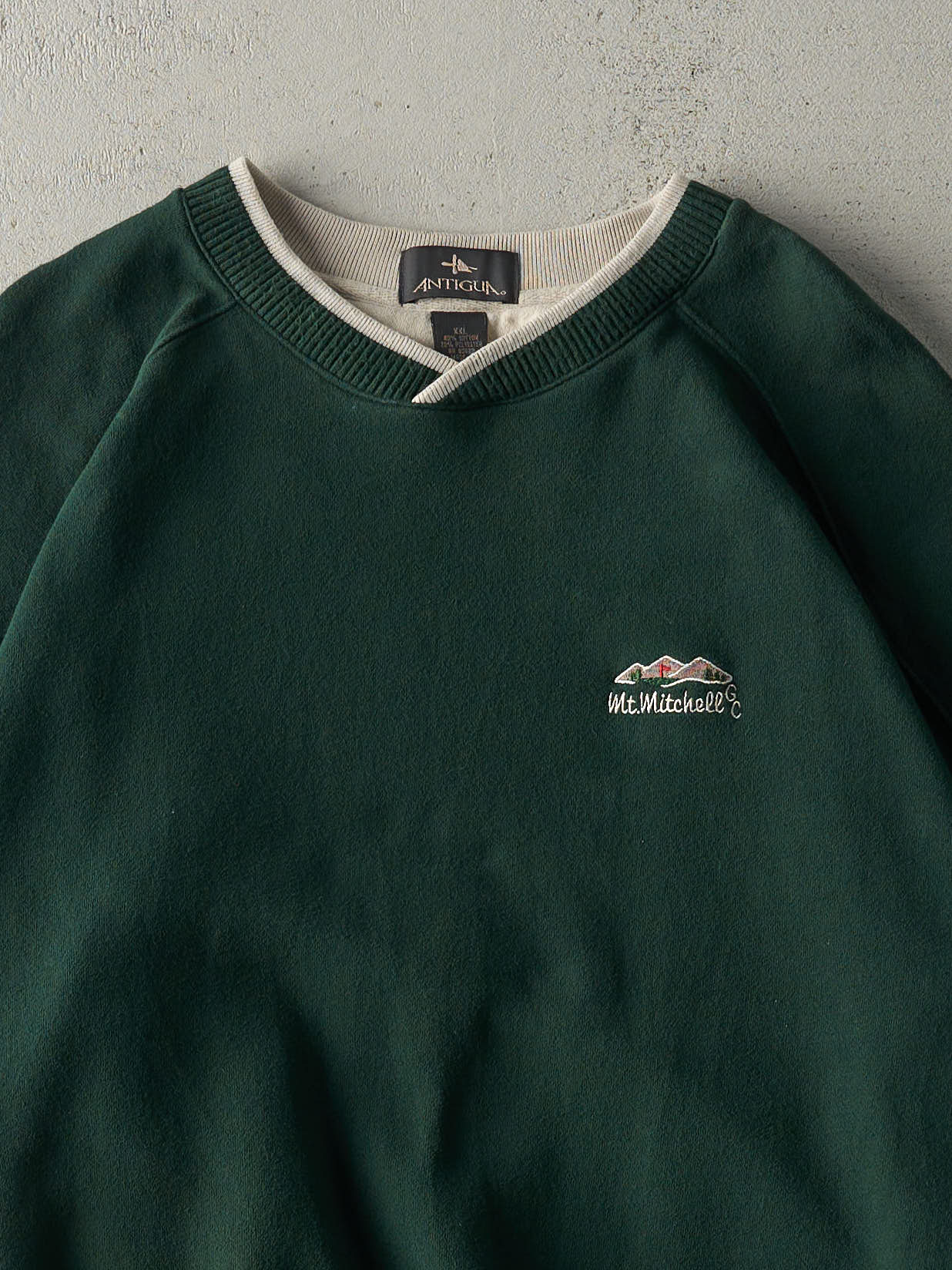 Vintage Y2K Green Embroidered Mt. Mitchell Golf Course Boxy Crewneck (XL)