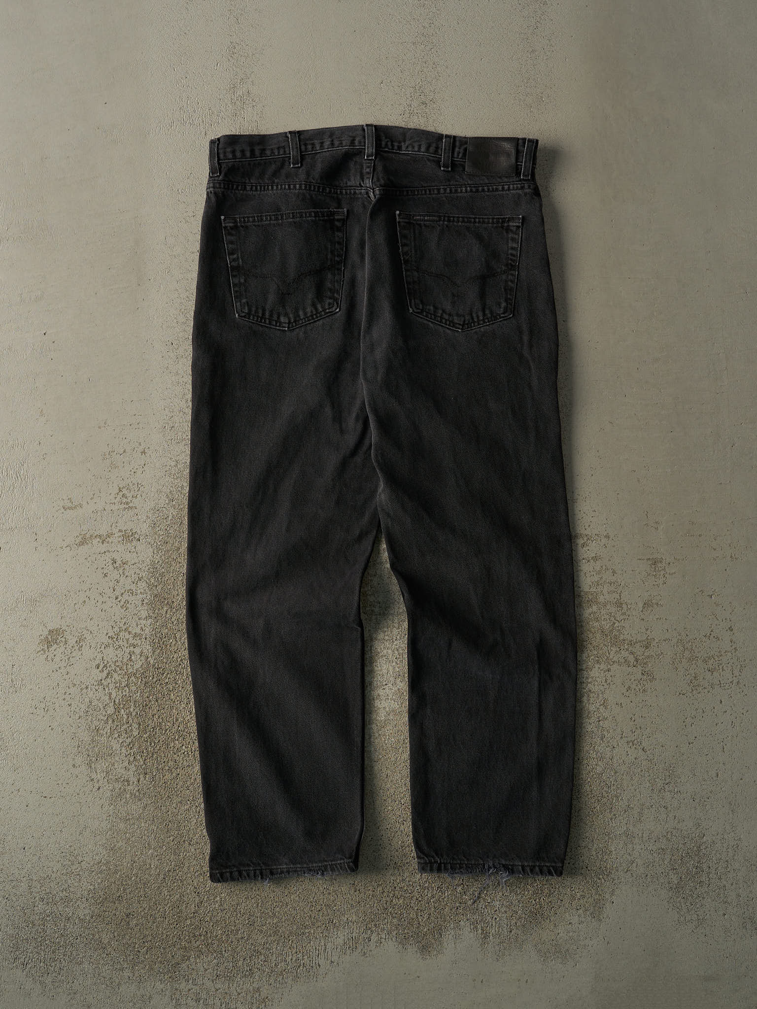 Vintage 90s Faded Black Harley Davidson Denim Pants (37x30)