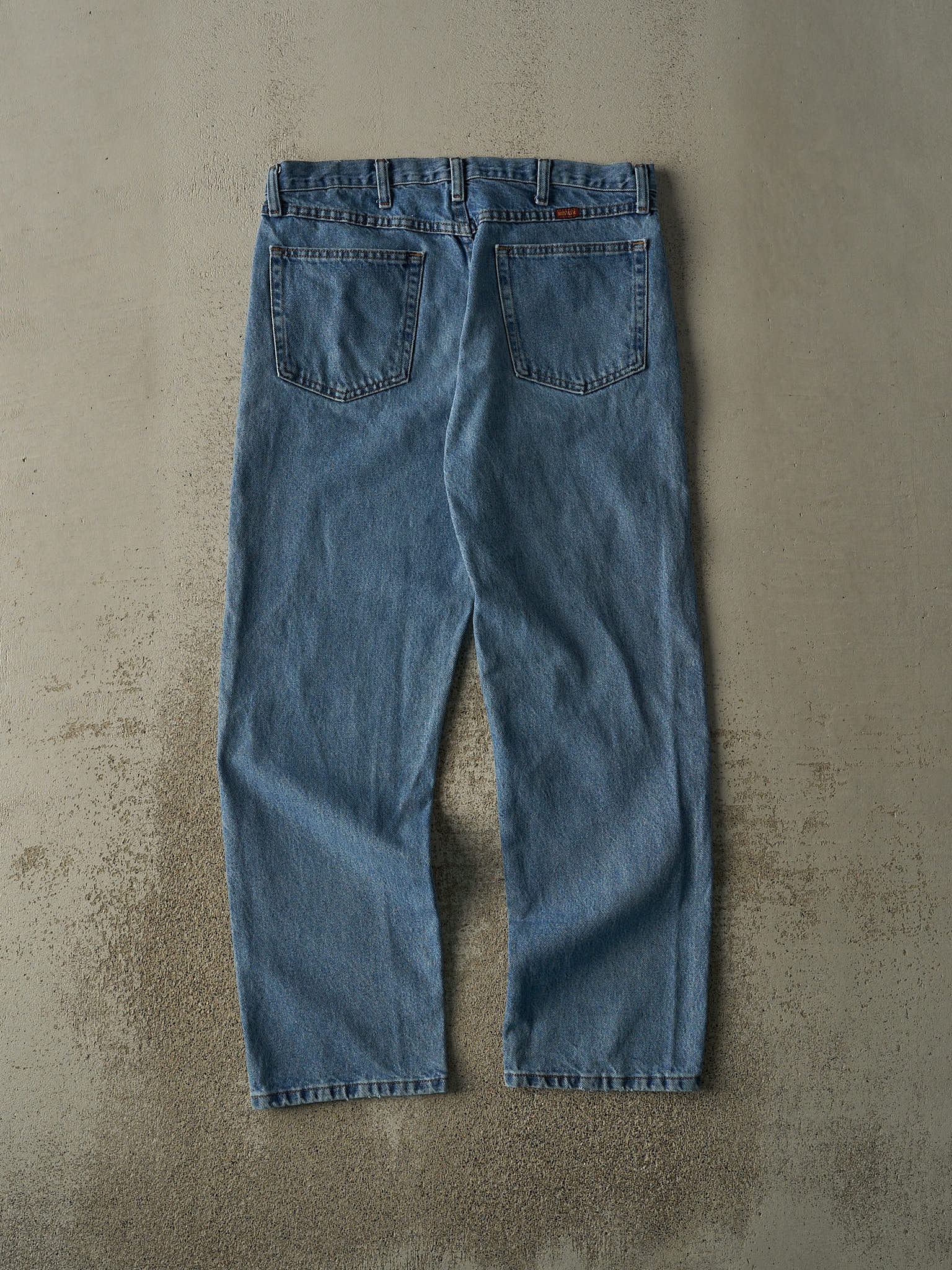 Vintage 90s Light Wash Rustler Jeans (34x29.5)