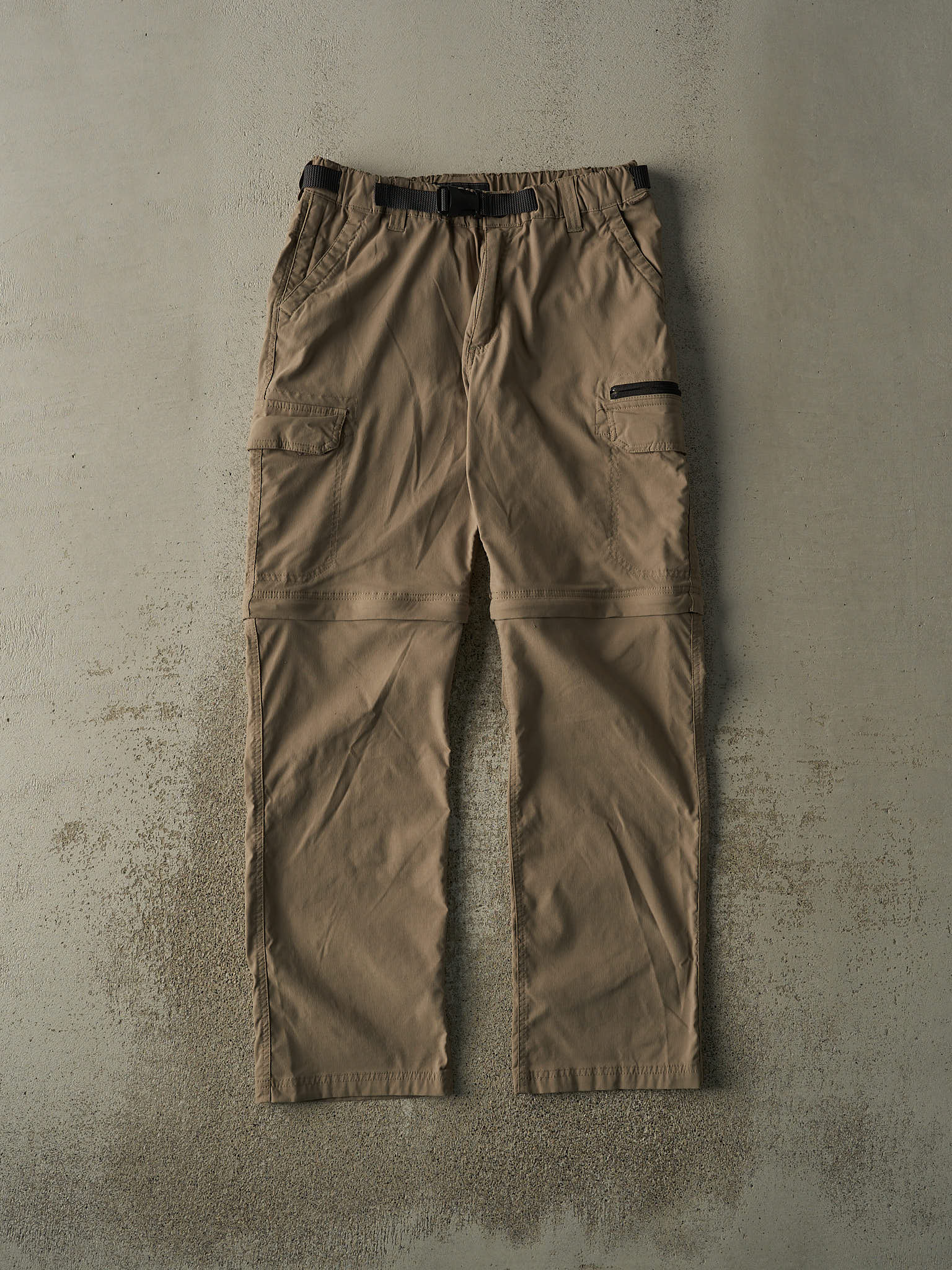 Vintage Y2K Beige BC Clothing Zip Off Cargo Hiking Pants (31x31.5)