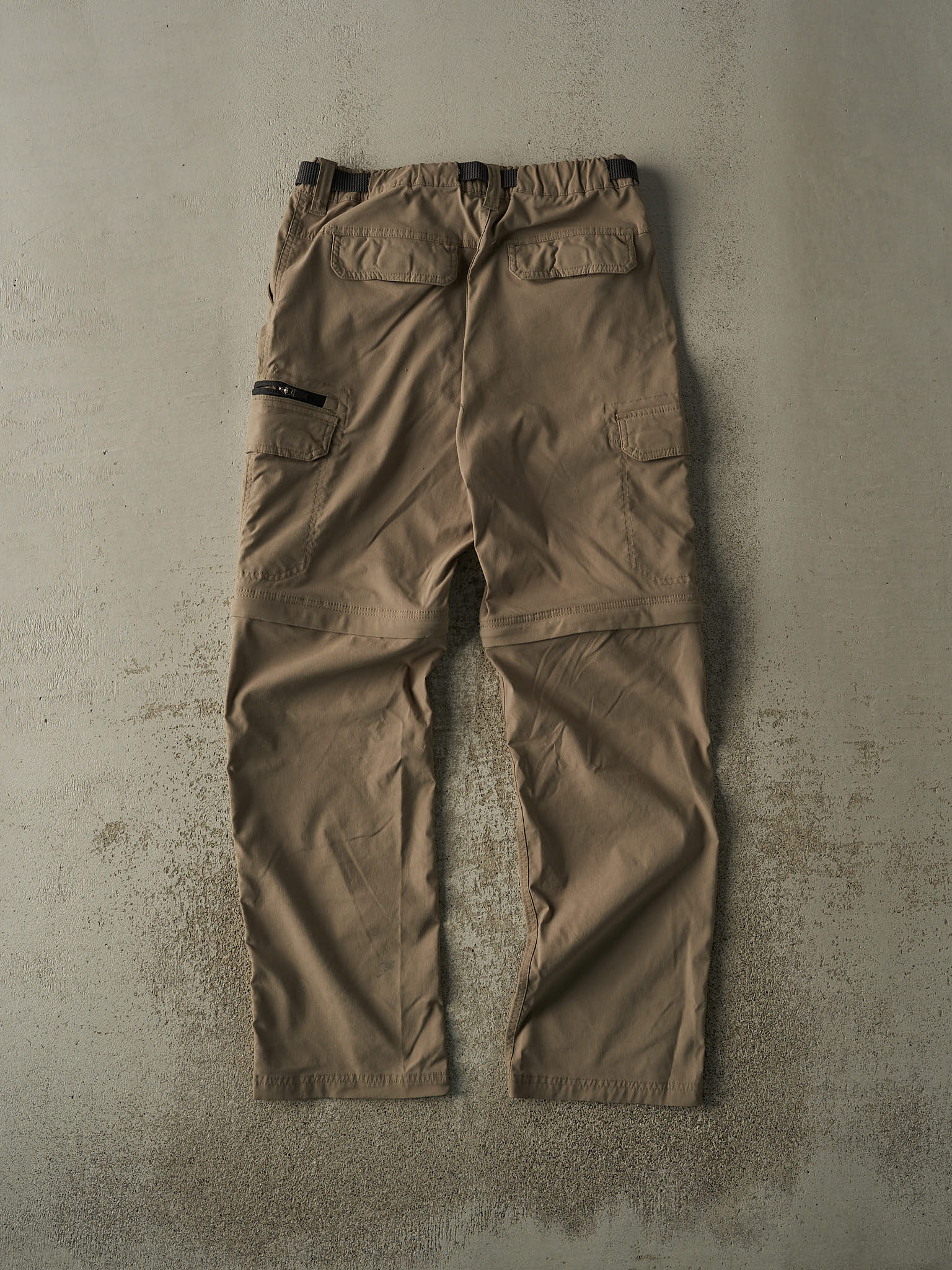 Vintage Y2K Beige BC Clothing Zip Off Cargo Hiking Pants (31x31.5)