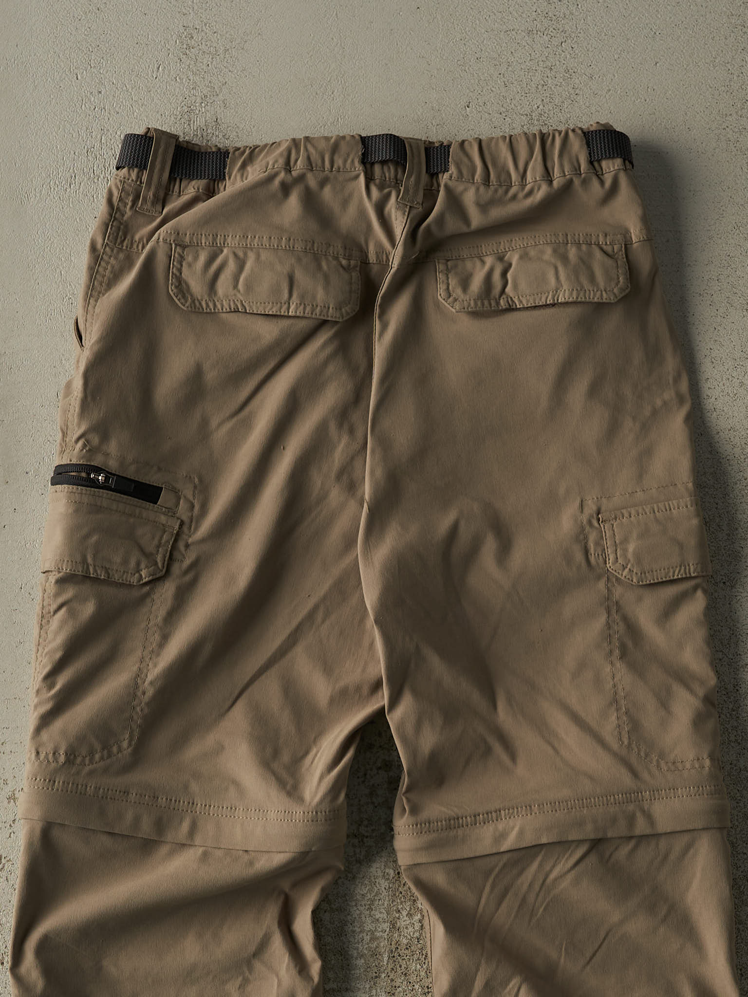 Vintage Y2K Beige BC Clothing Zip Off Cargo Hiking Pants (31x31.5)