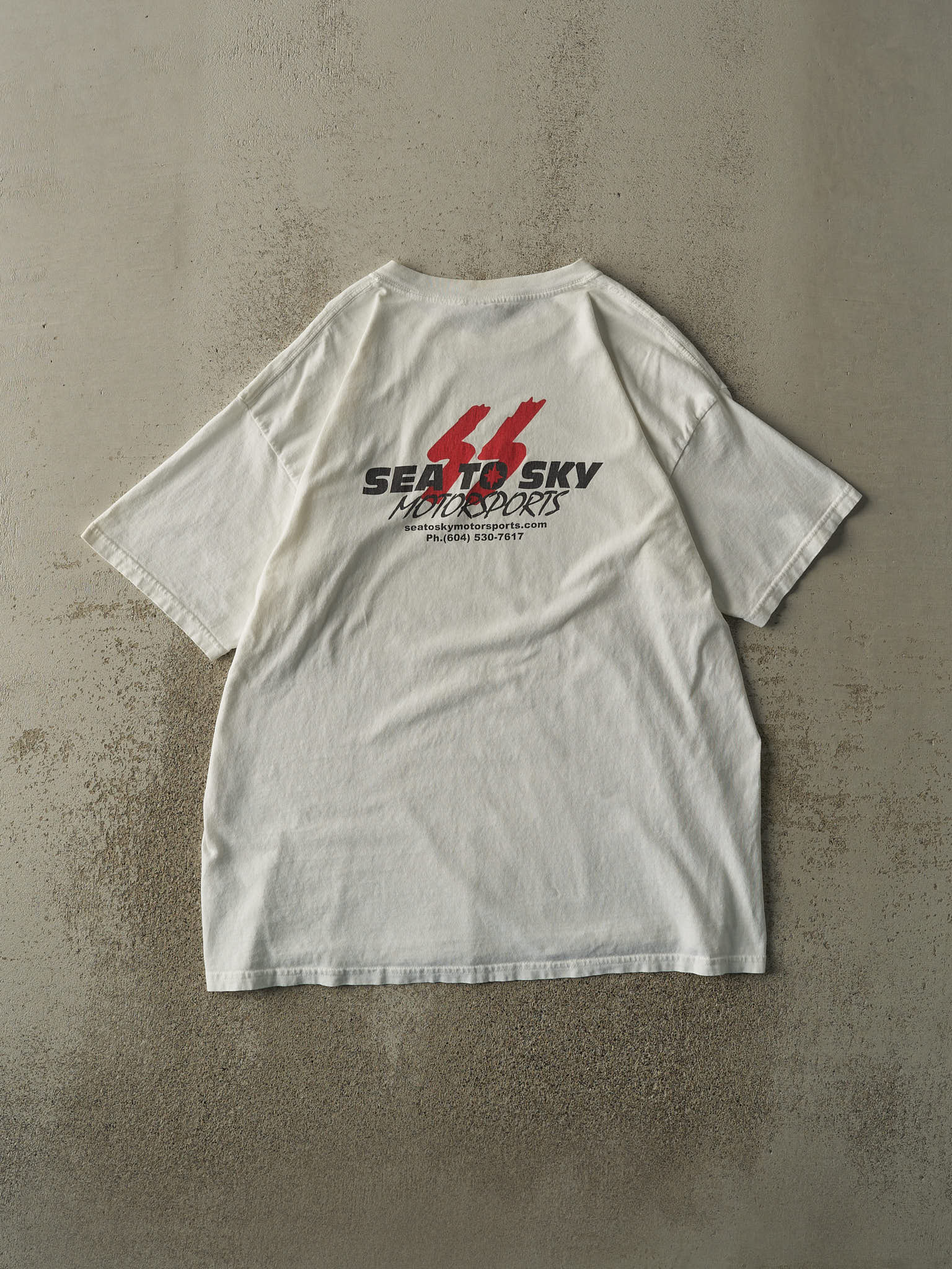 Vintage Y2K White Polaris "Get 'Er Dirty" Slogan Tee (XL)