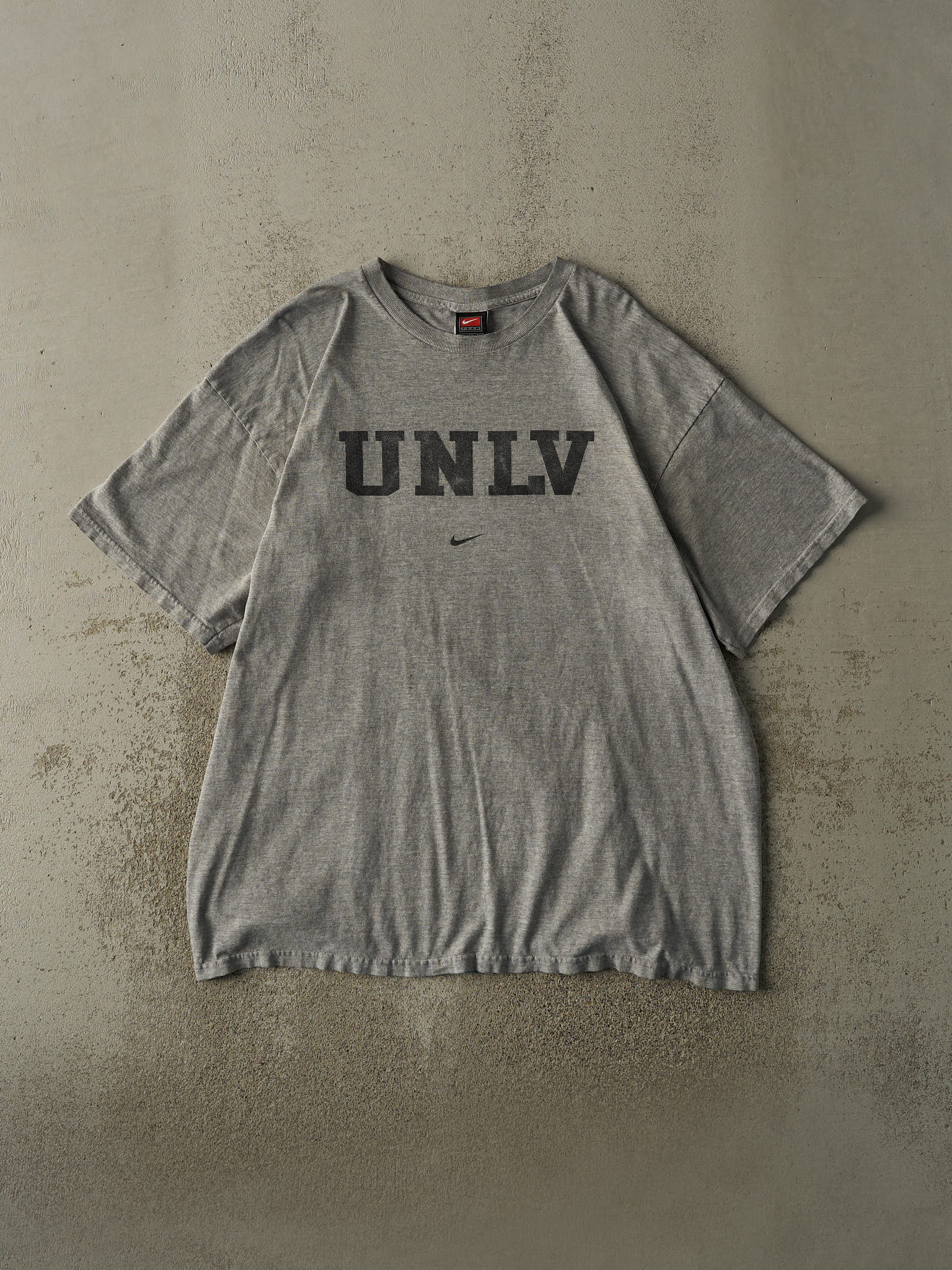 Vintage Y2K Grey University of Nevada, Las Vegas UNLV Nike Tee (XL)