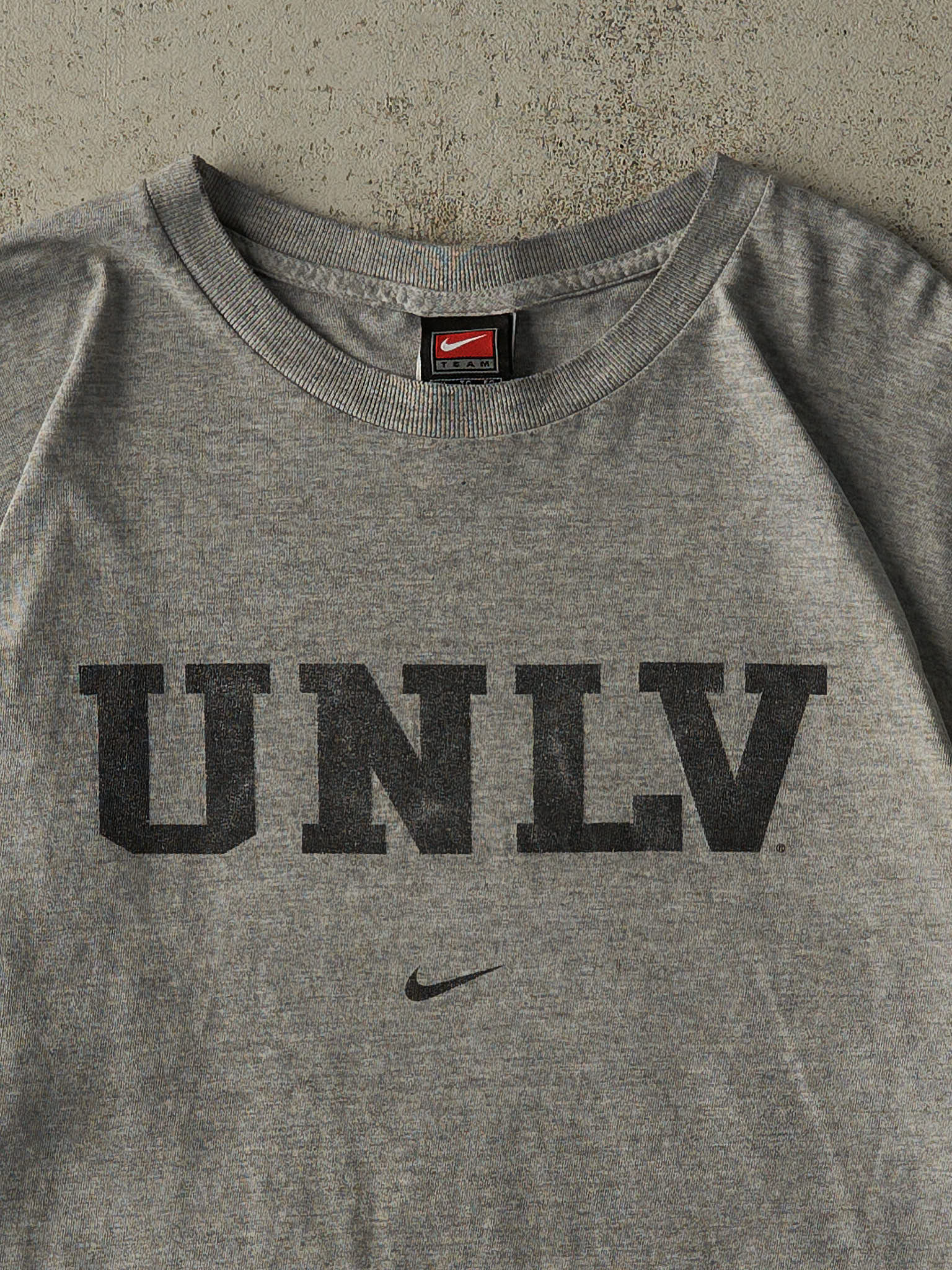 Vintage Y2K Grey University of Nevada, Las Vegas UNLV Nike Tee (XL)
