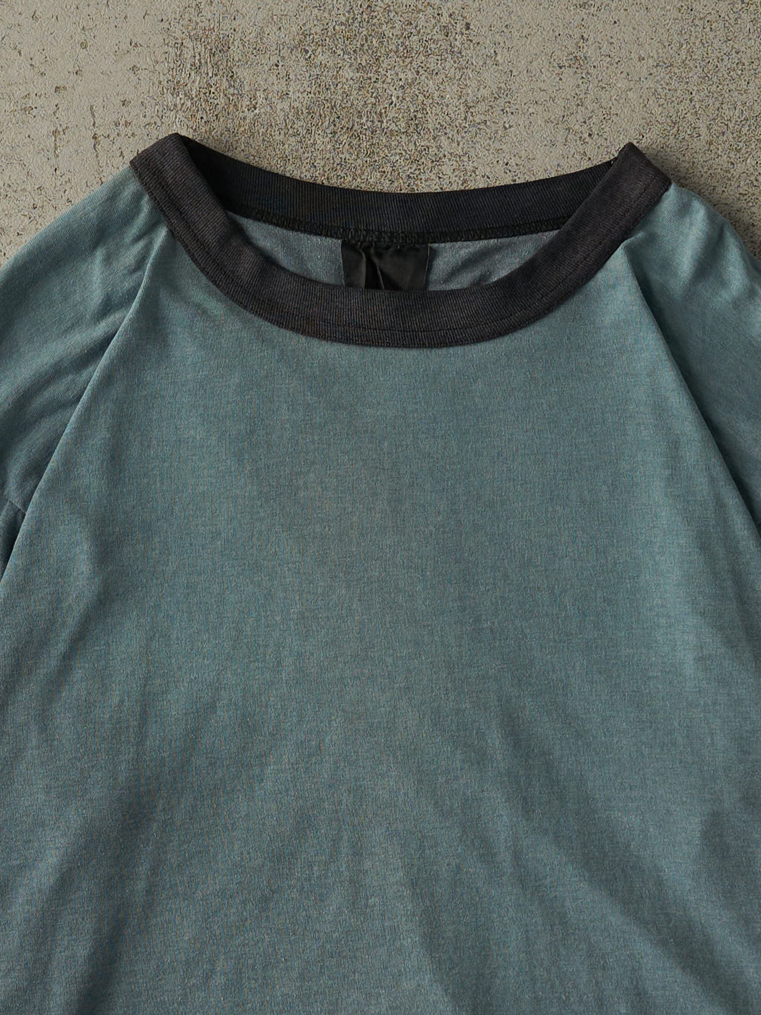 Vintage 90s Sun Faded Blue Blank Long Sleeve (M/L)