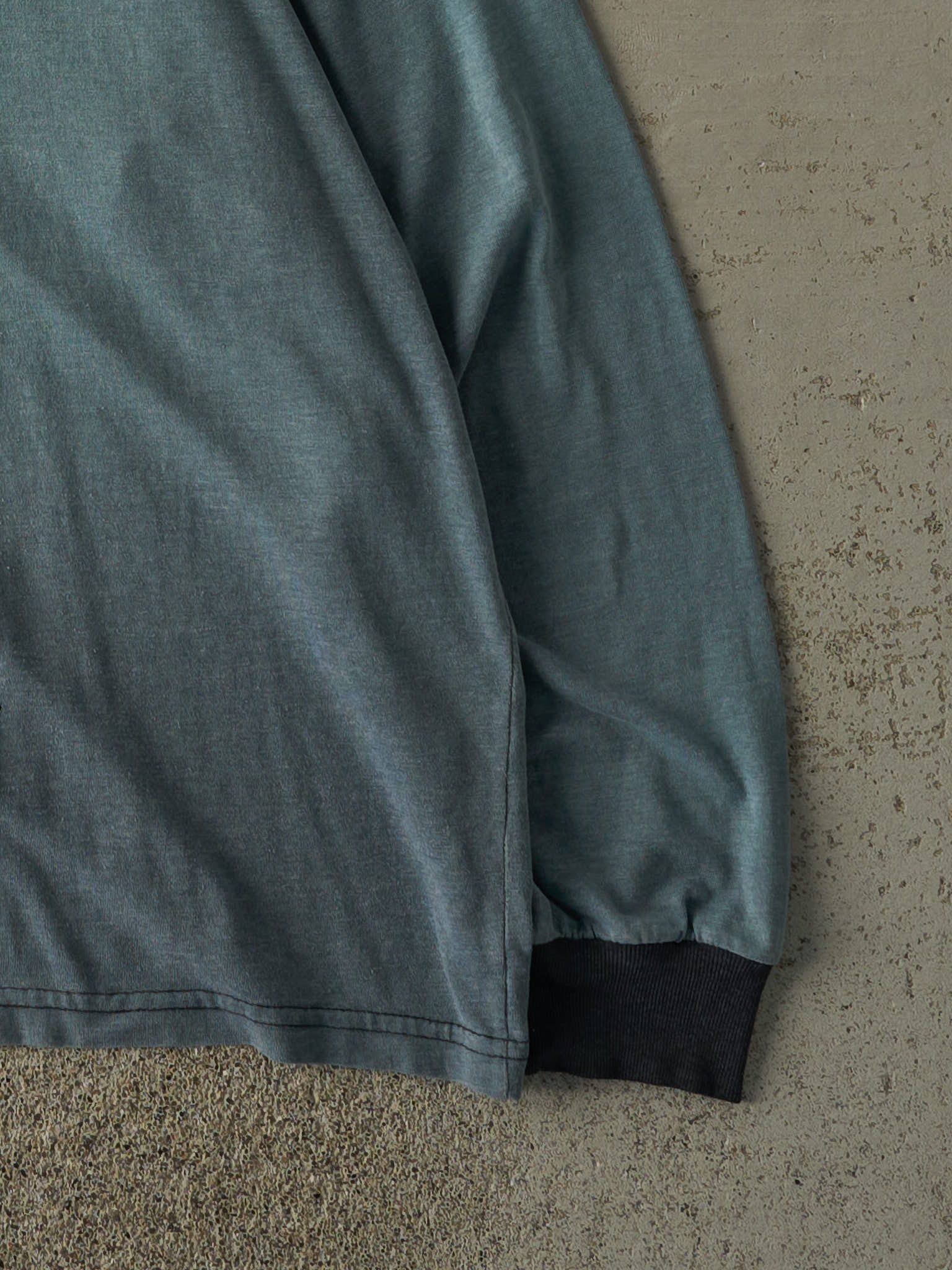 Vintage 90s Sun Faded Blue Blank Long Sleeve (M/L)