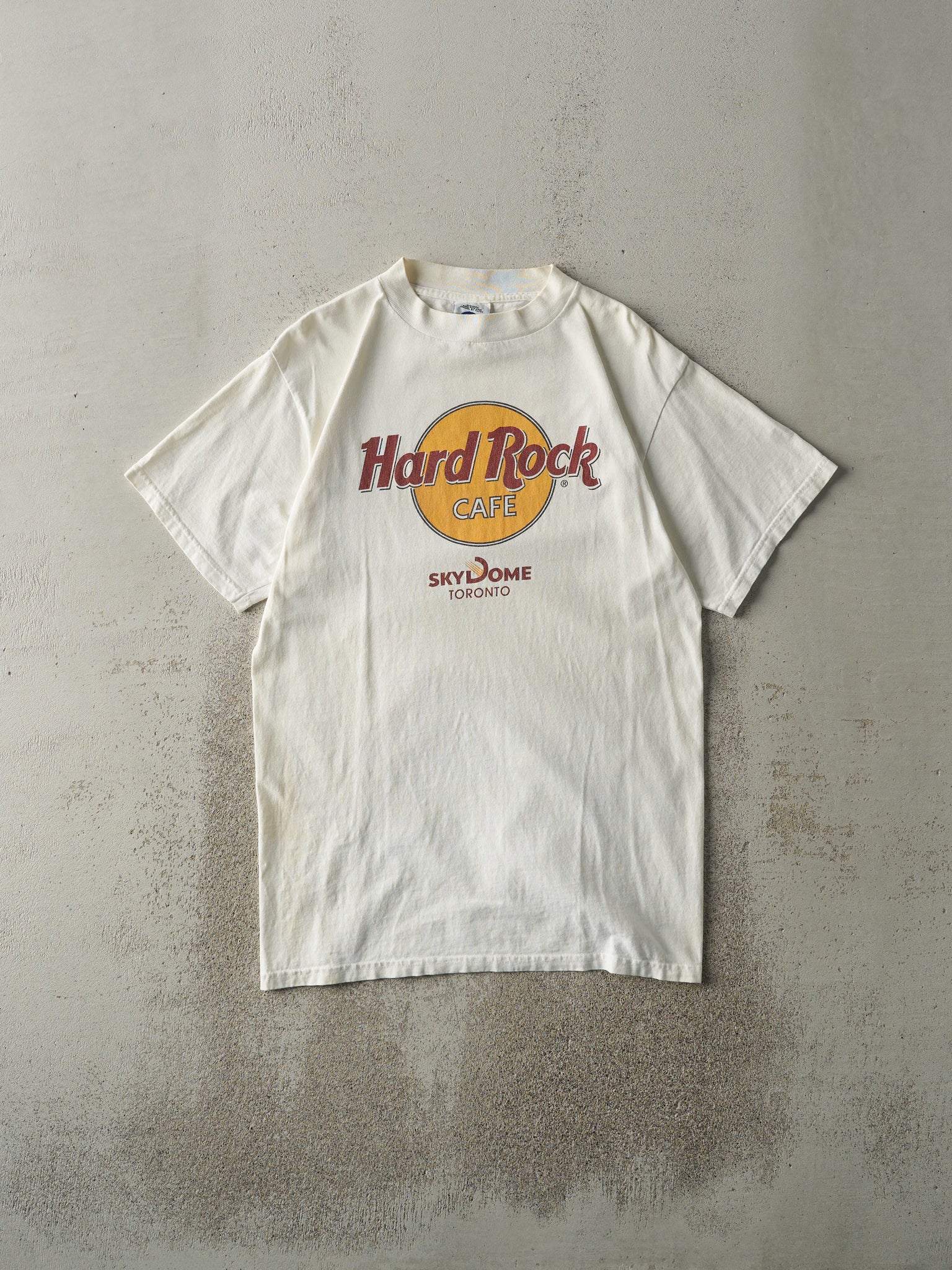 Vintage 90s White Hard Rock Cafe Sky Dome Toronto Tee (S/M)